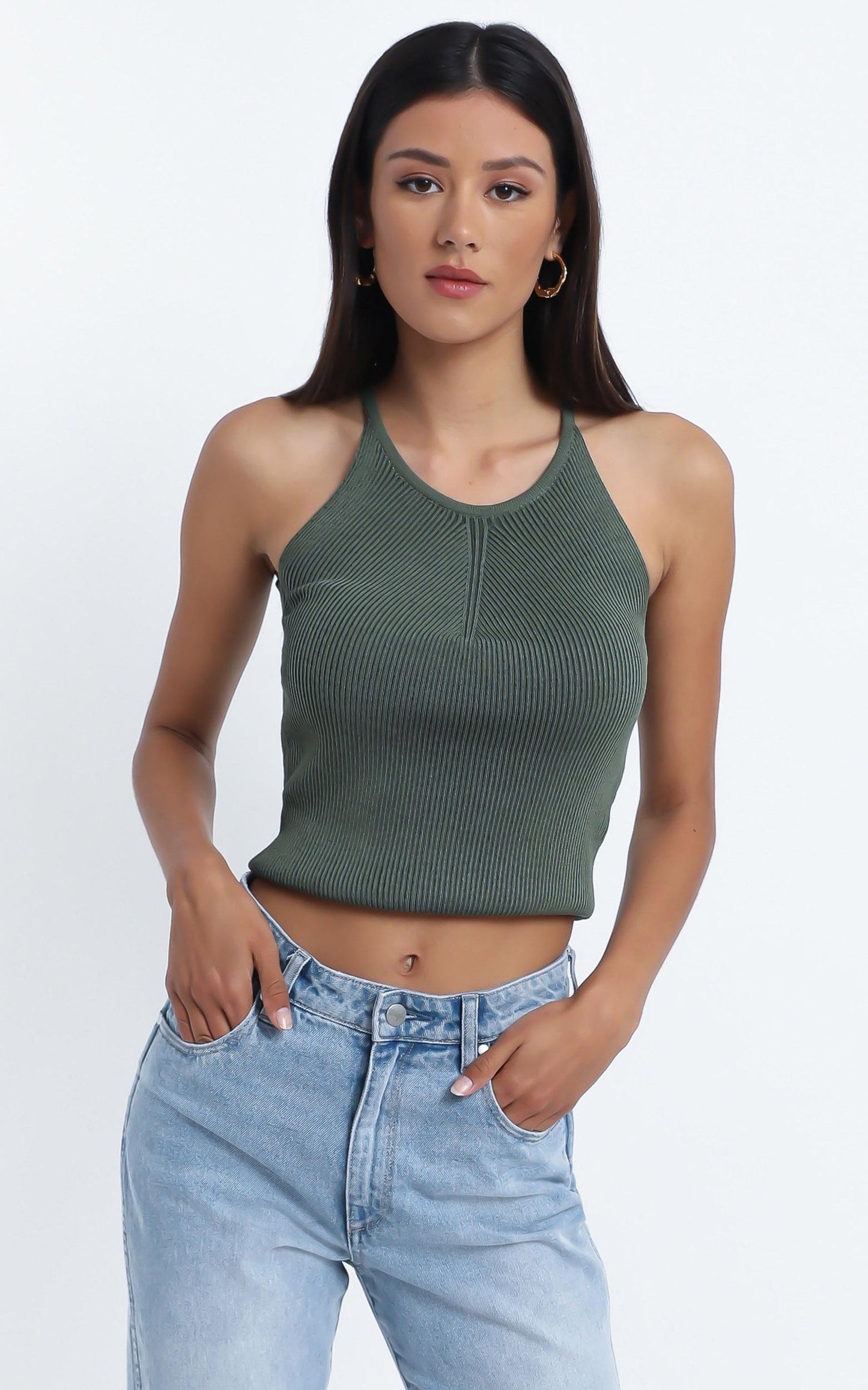Sammy Top in Khaki