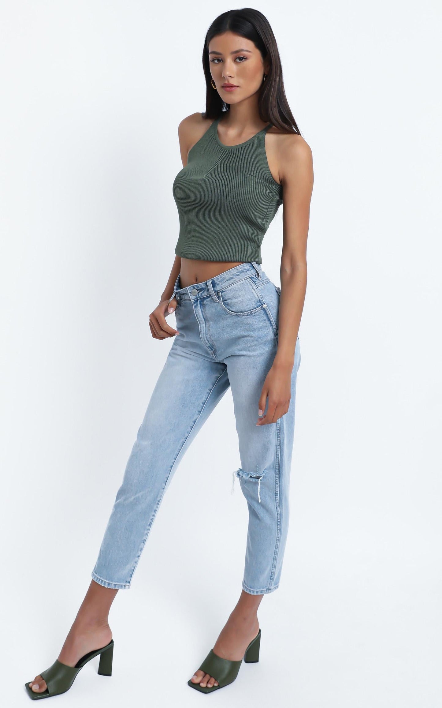 Sammy Top in Khaki