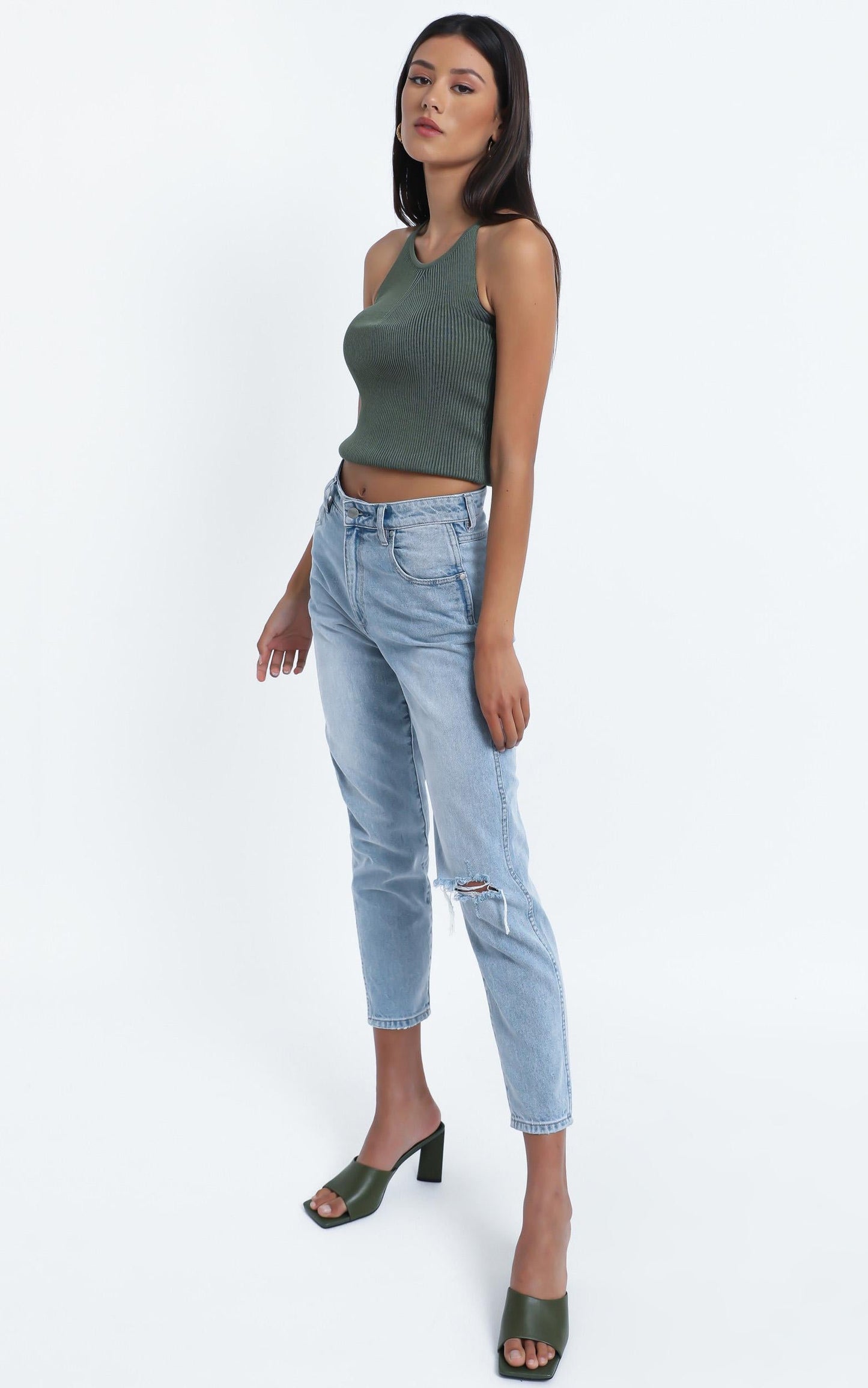 Sammy Top in Khaki