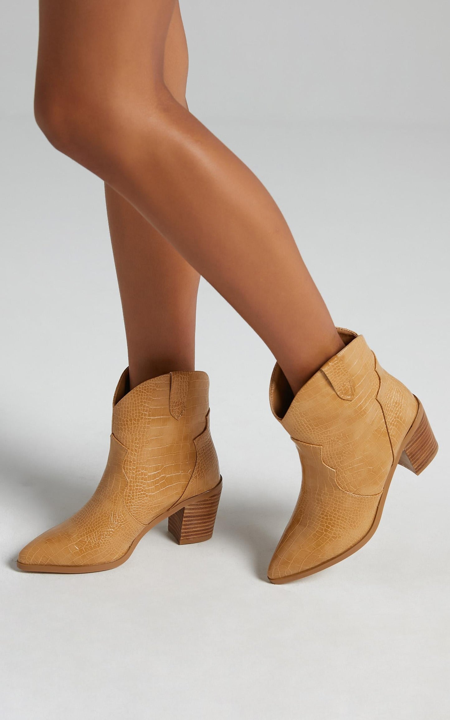 Billini - Nirvana Boots in Toffee Croc