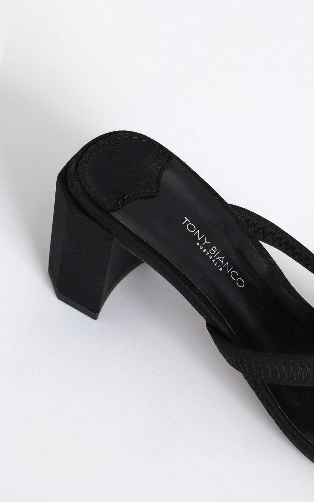 Tony Bianco - Serrah Heels In Black Lycra
