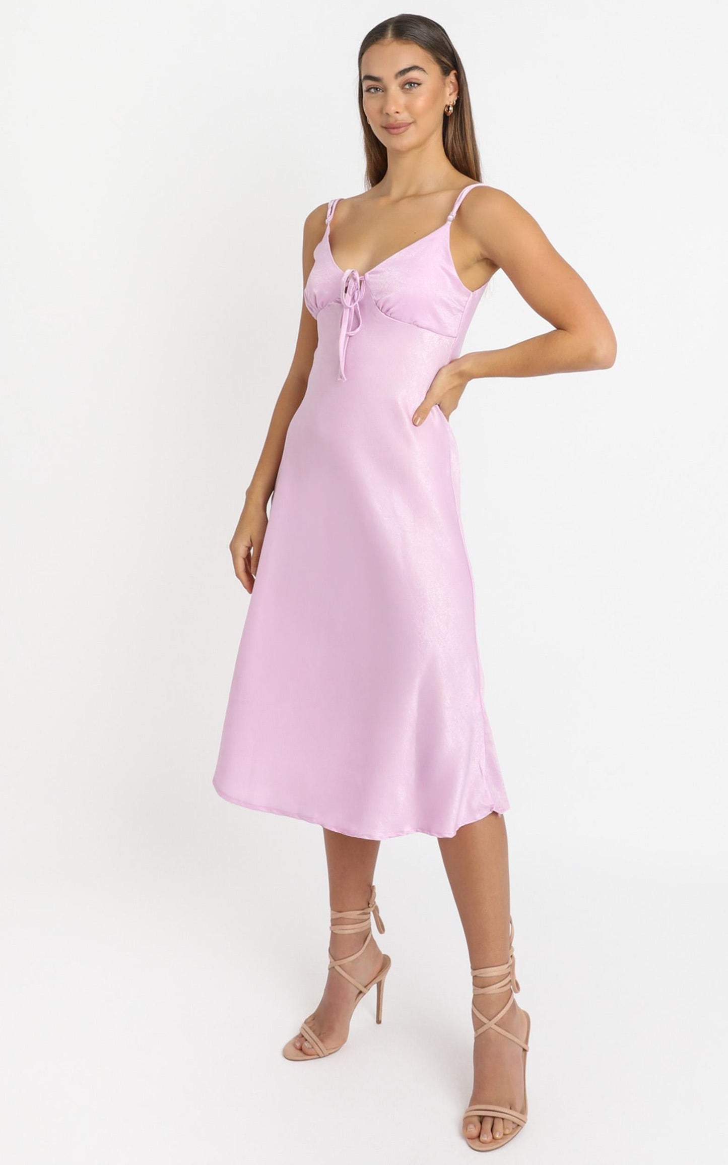 Toss The Dice Dress In Lilac
