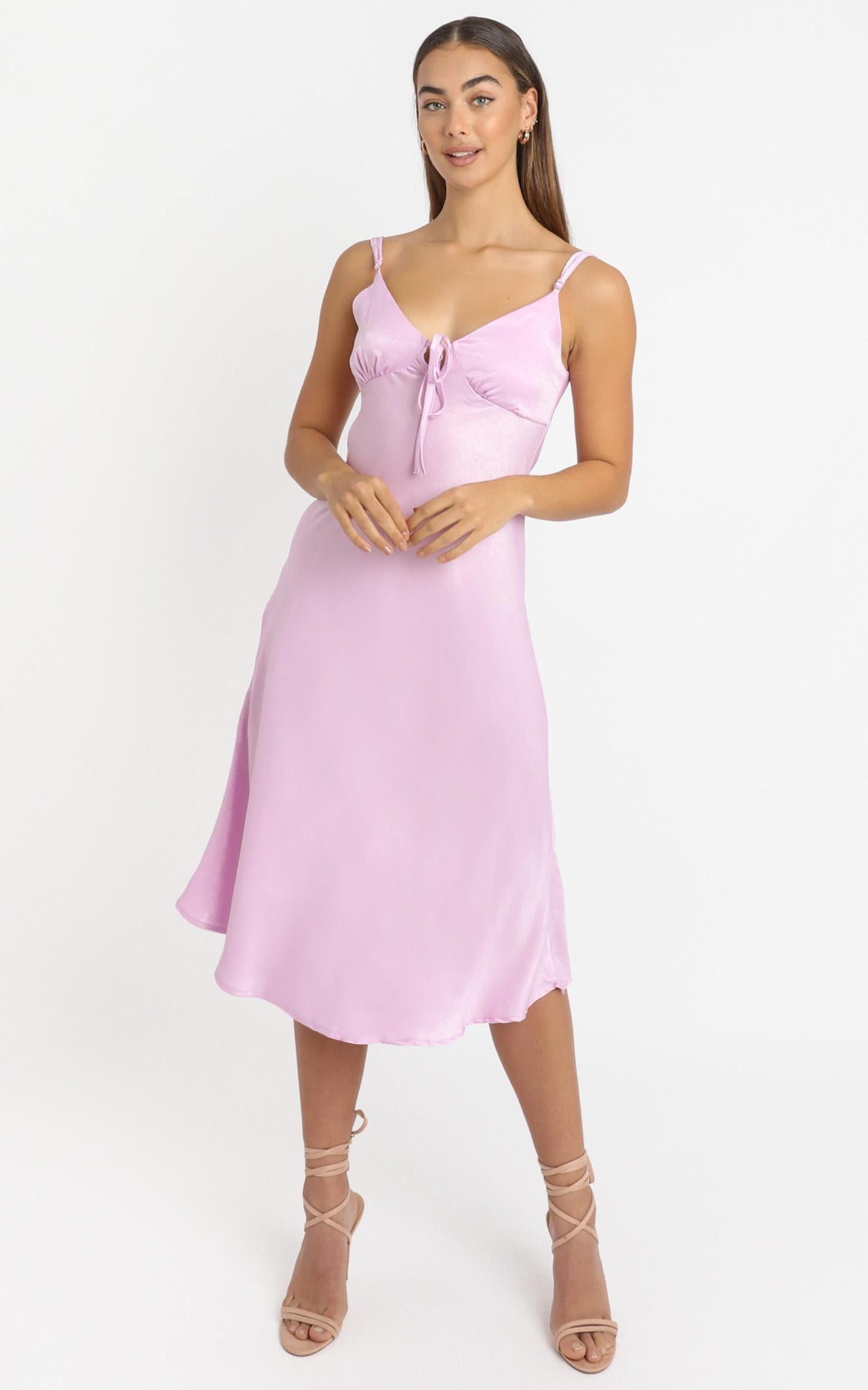 Toss The Dice Dress In Lilac