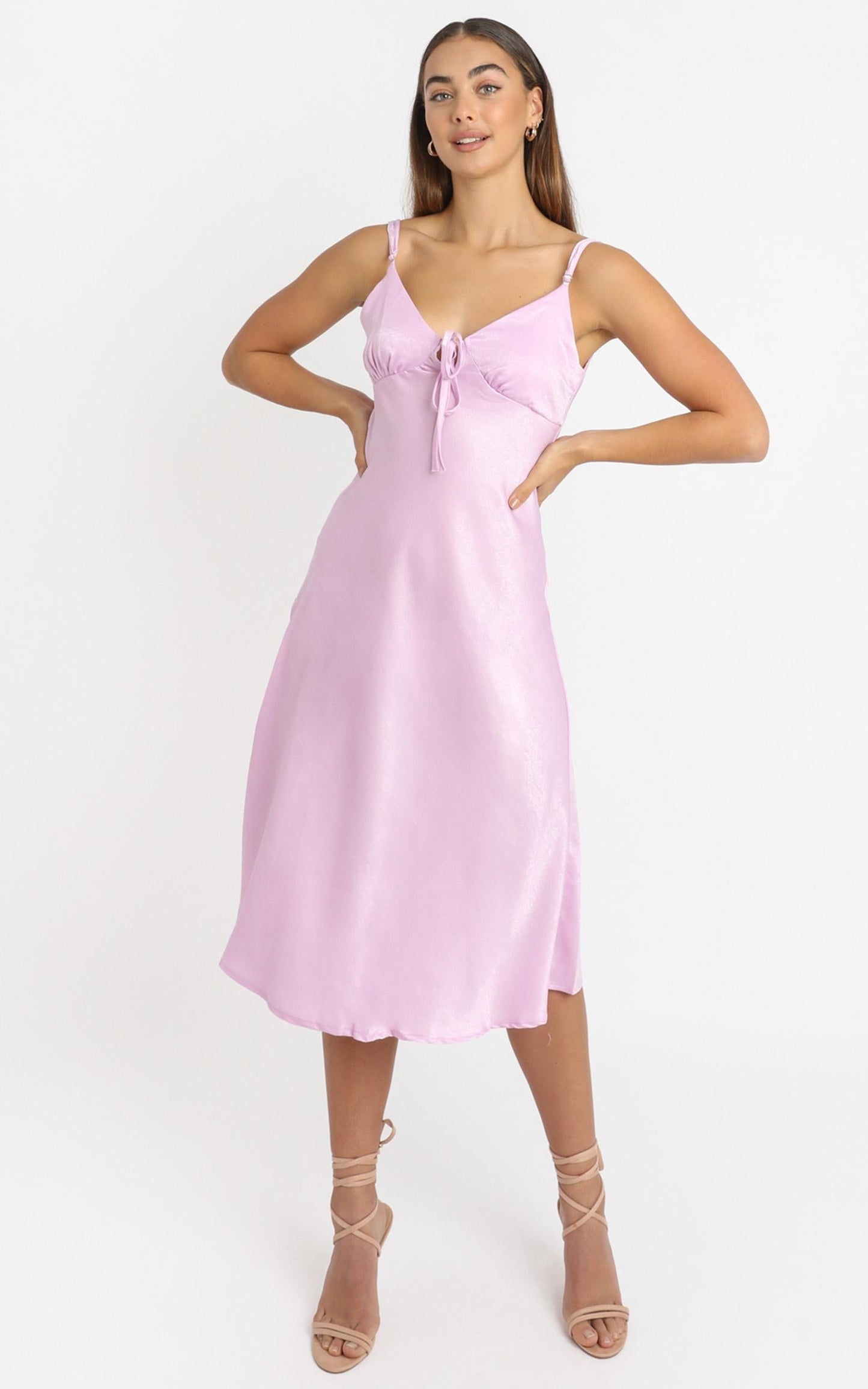 Toss The Dice Dress In Lilac