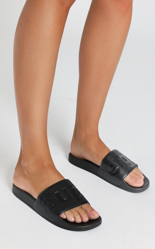Superga - 1908 PUU Slides in Total Black