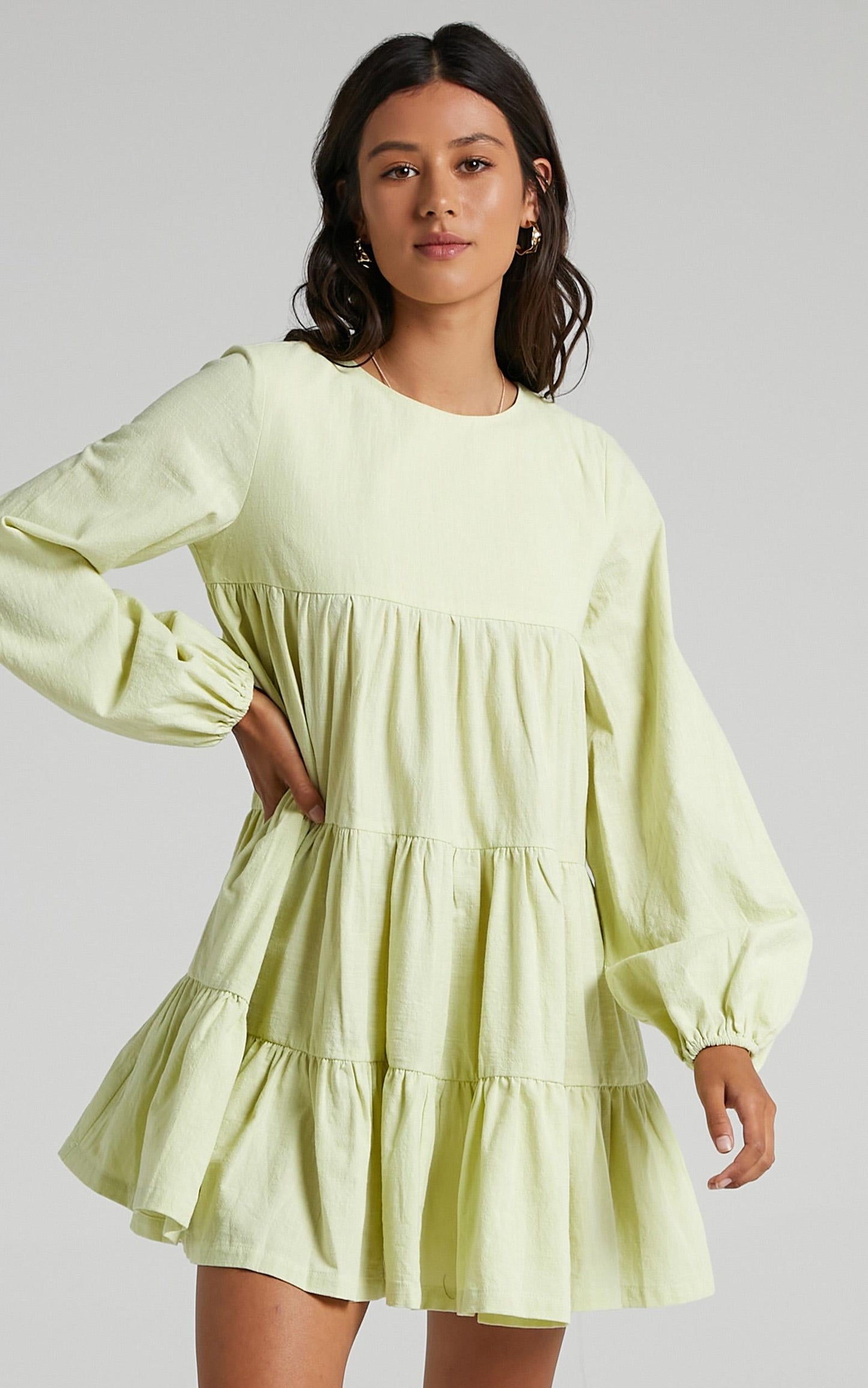 Toulouse Dress in Citrus Green