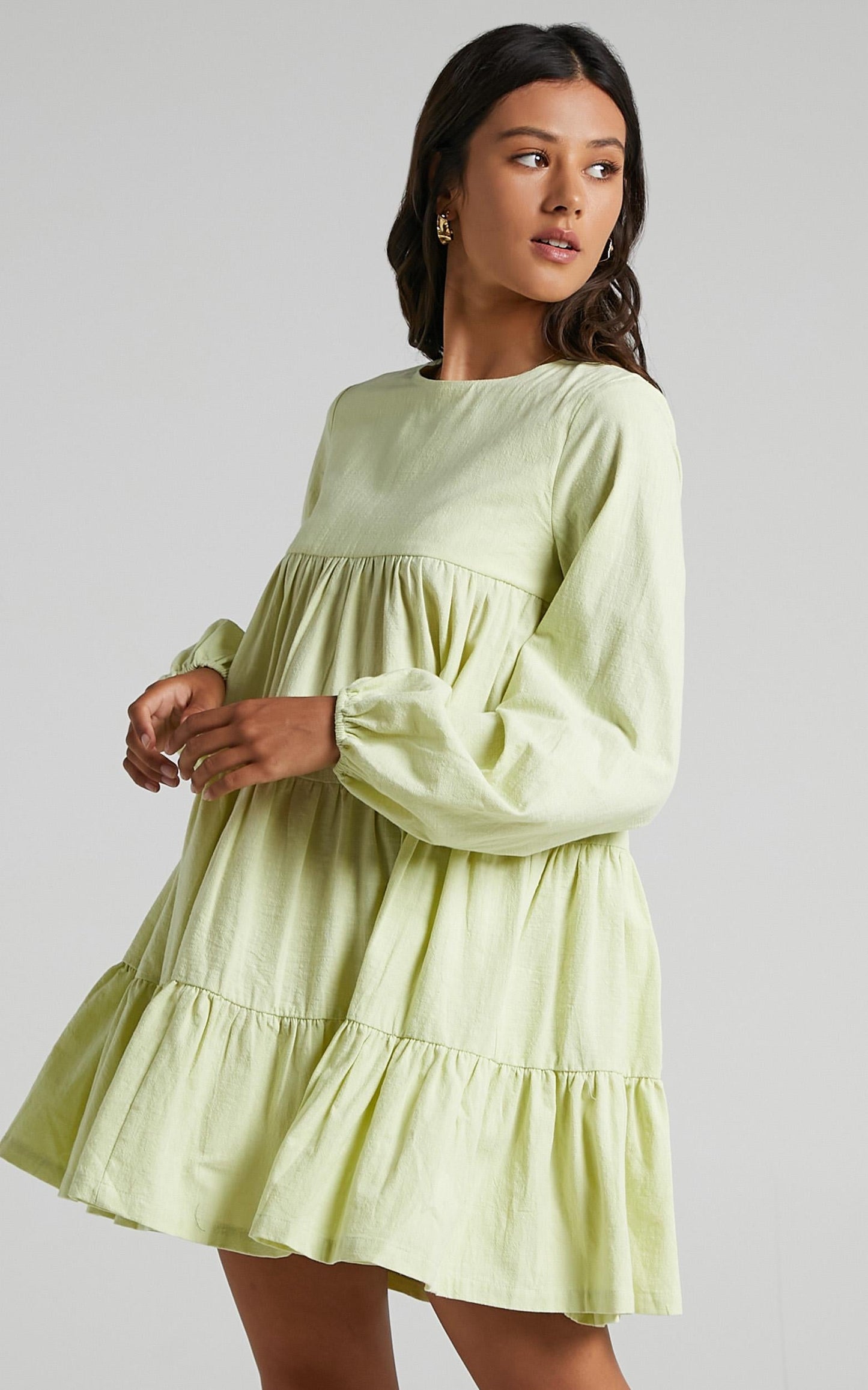 Toulouse Dress in Citrus Green