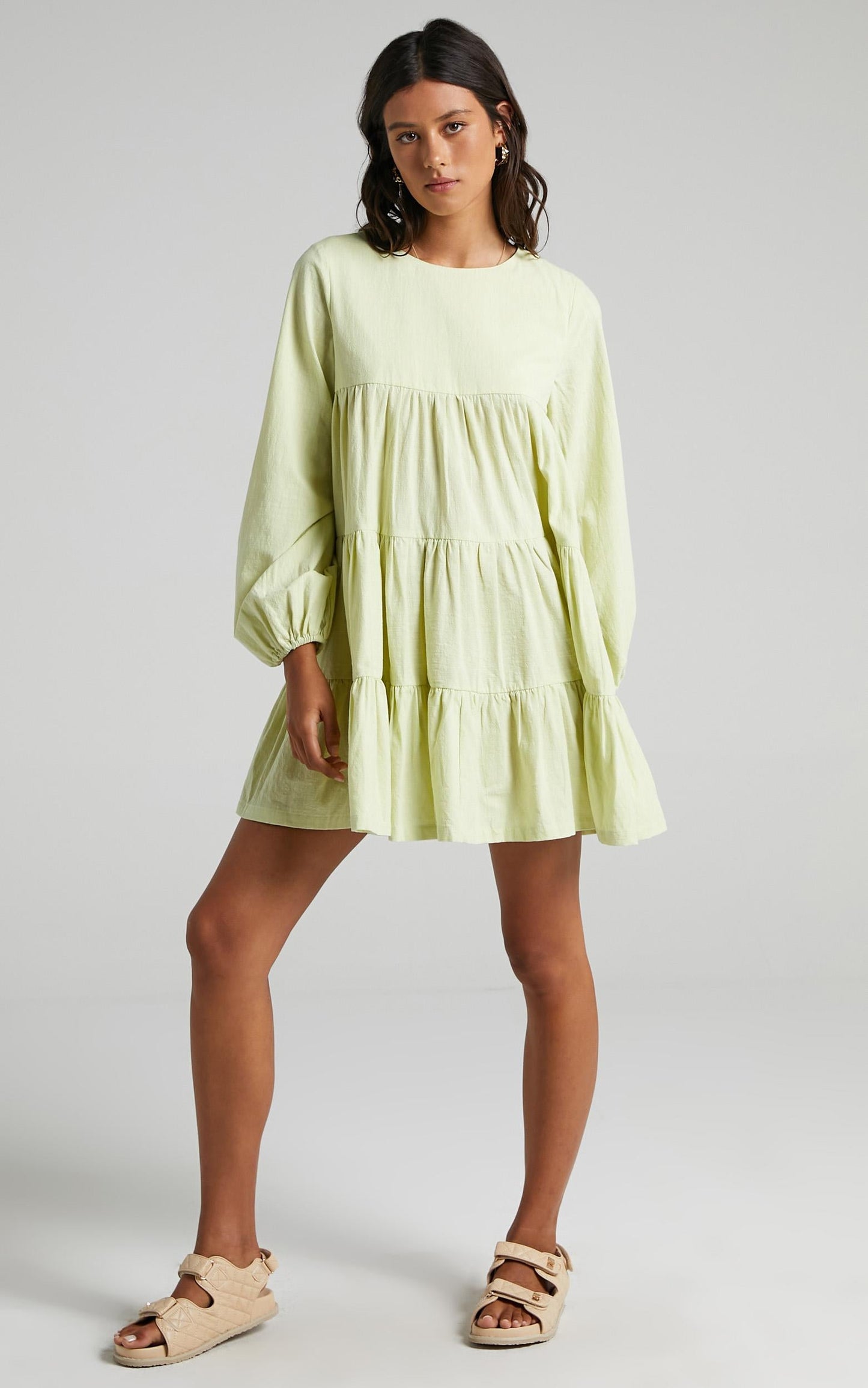 Toulouse Dress in Citrus Green