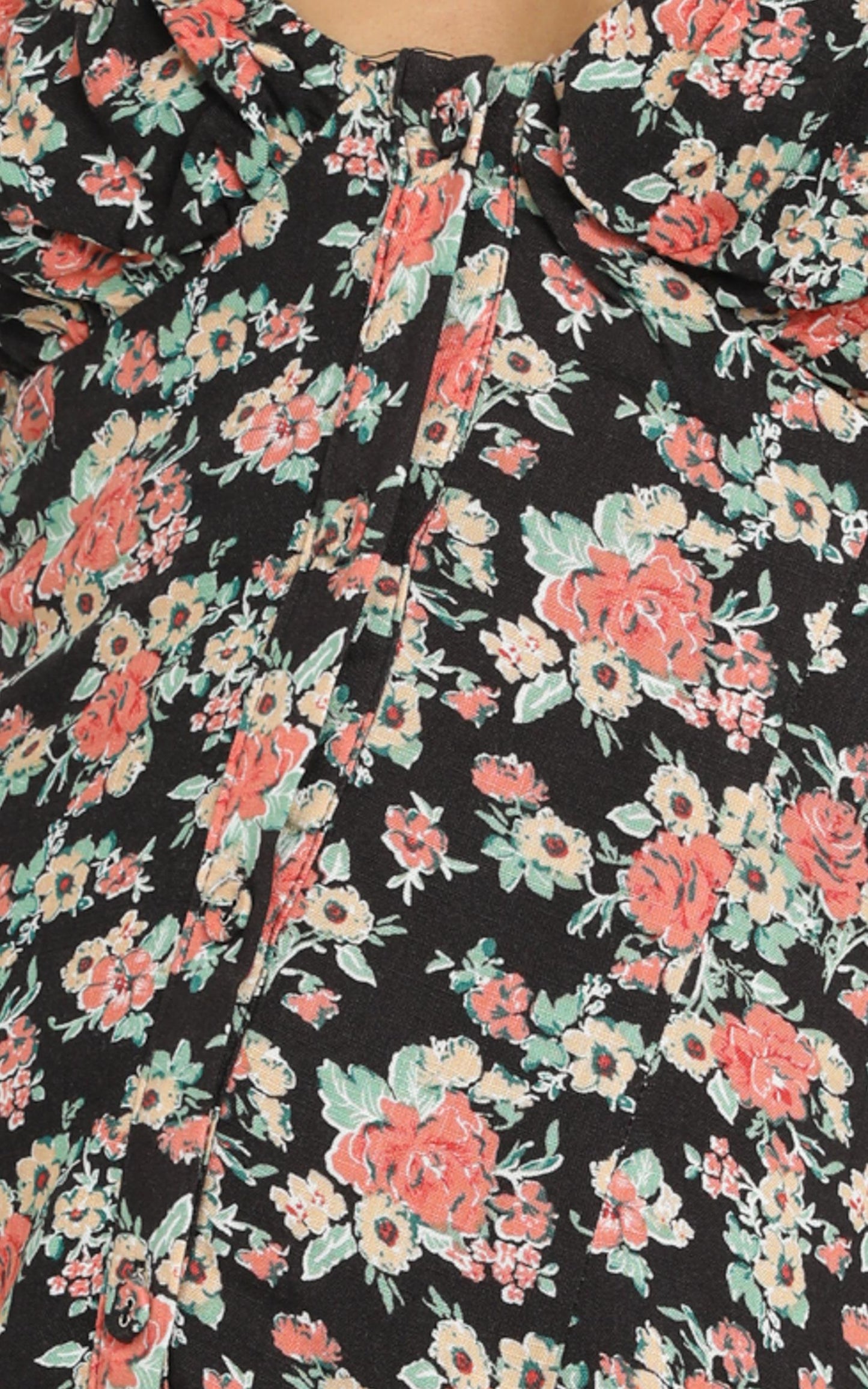 Trisha Dress in Black Floral