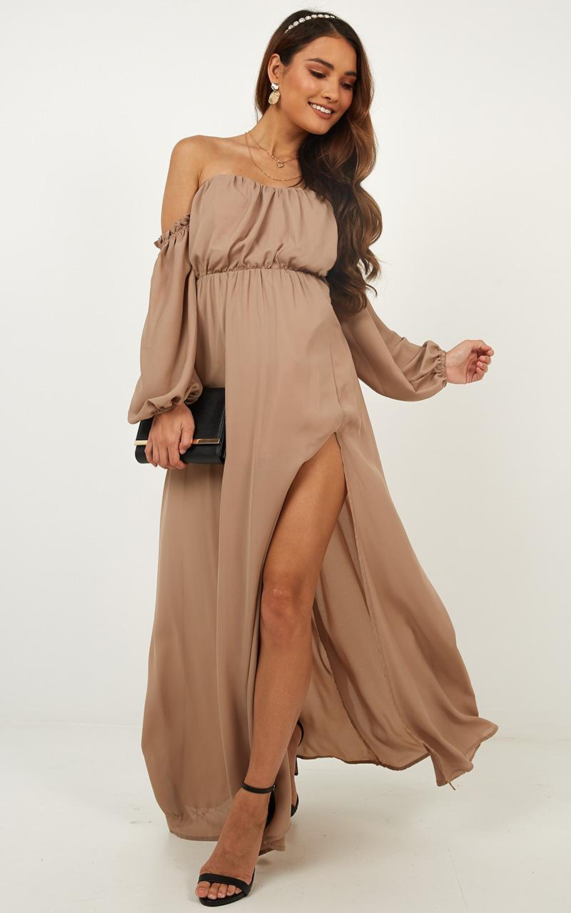 Trust Forever Dress In Mocha