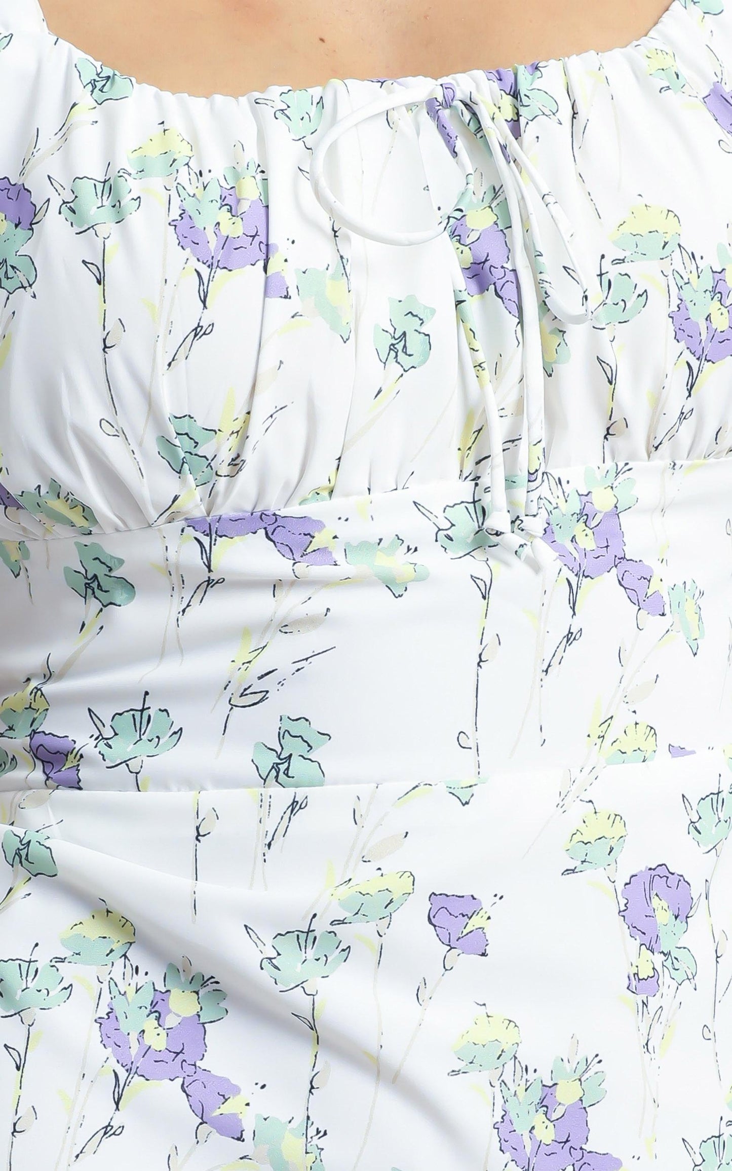 Tuscany Dress in White Floral