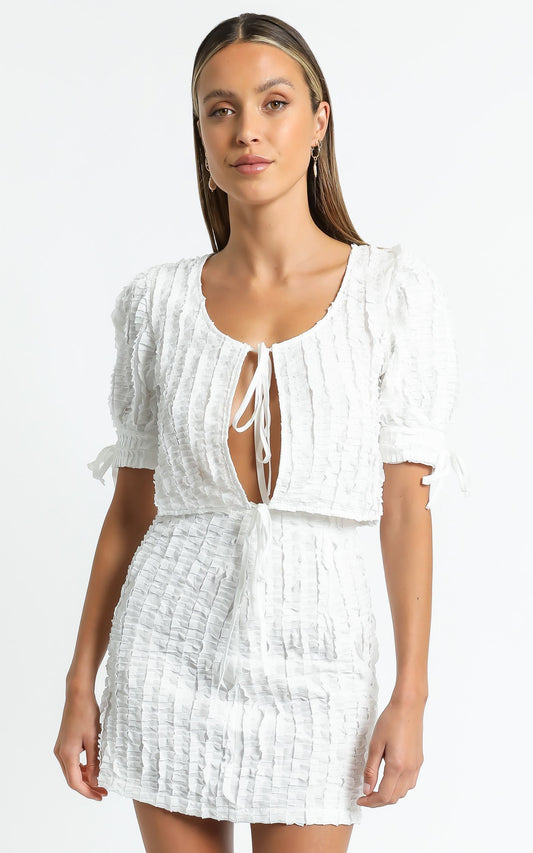 Beverly Two Piece Set in White