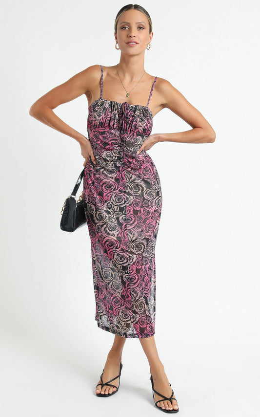 Twiin - Sabine Midi Dress in Multi