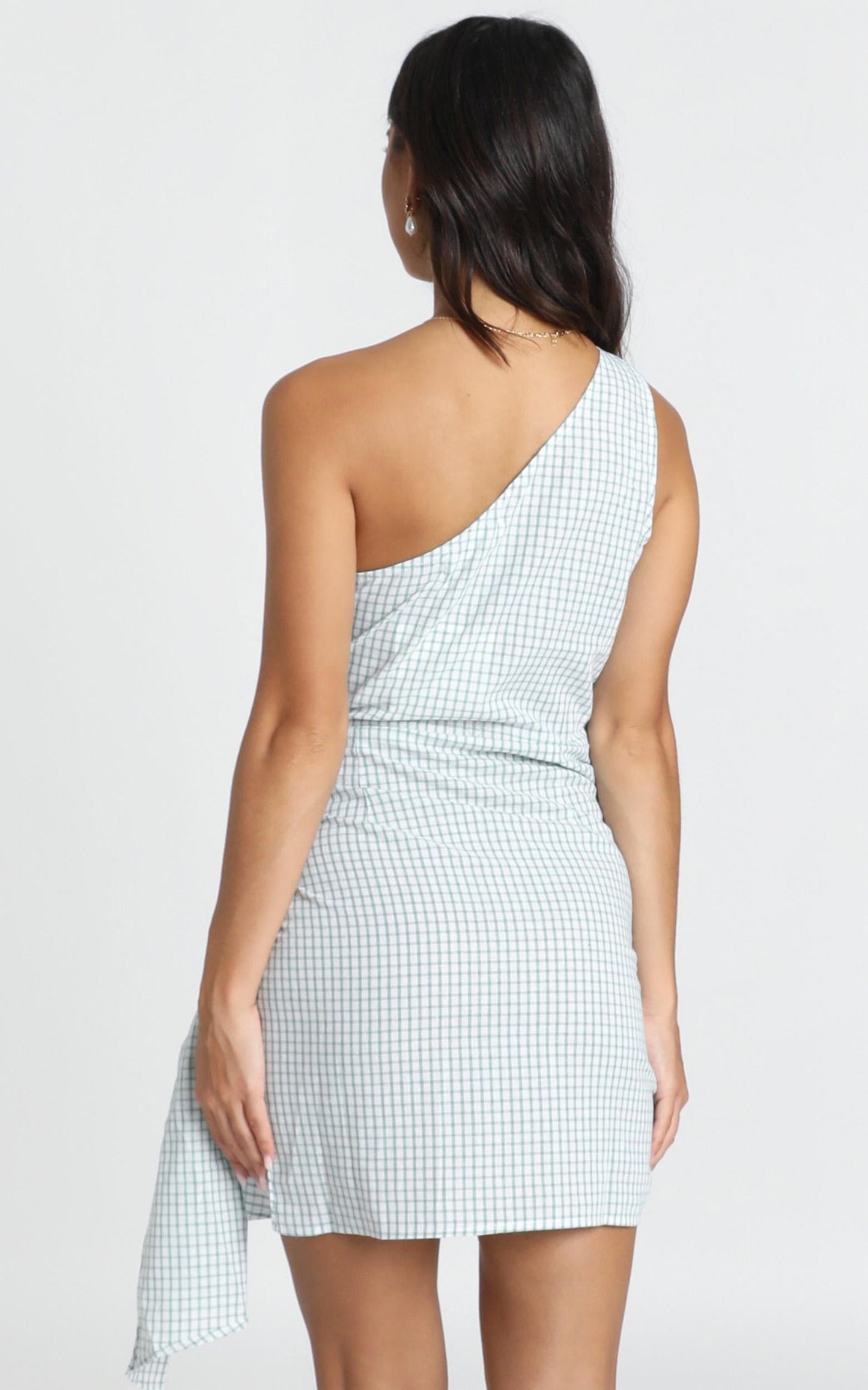 Two Of Us Dress in Sage Check