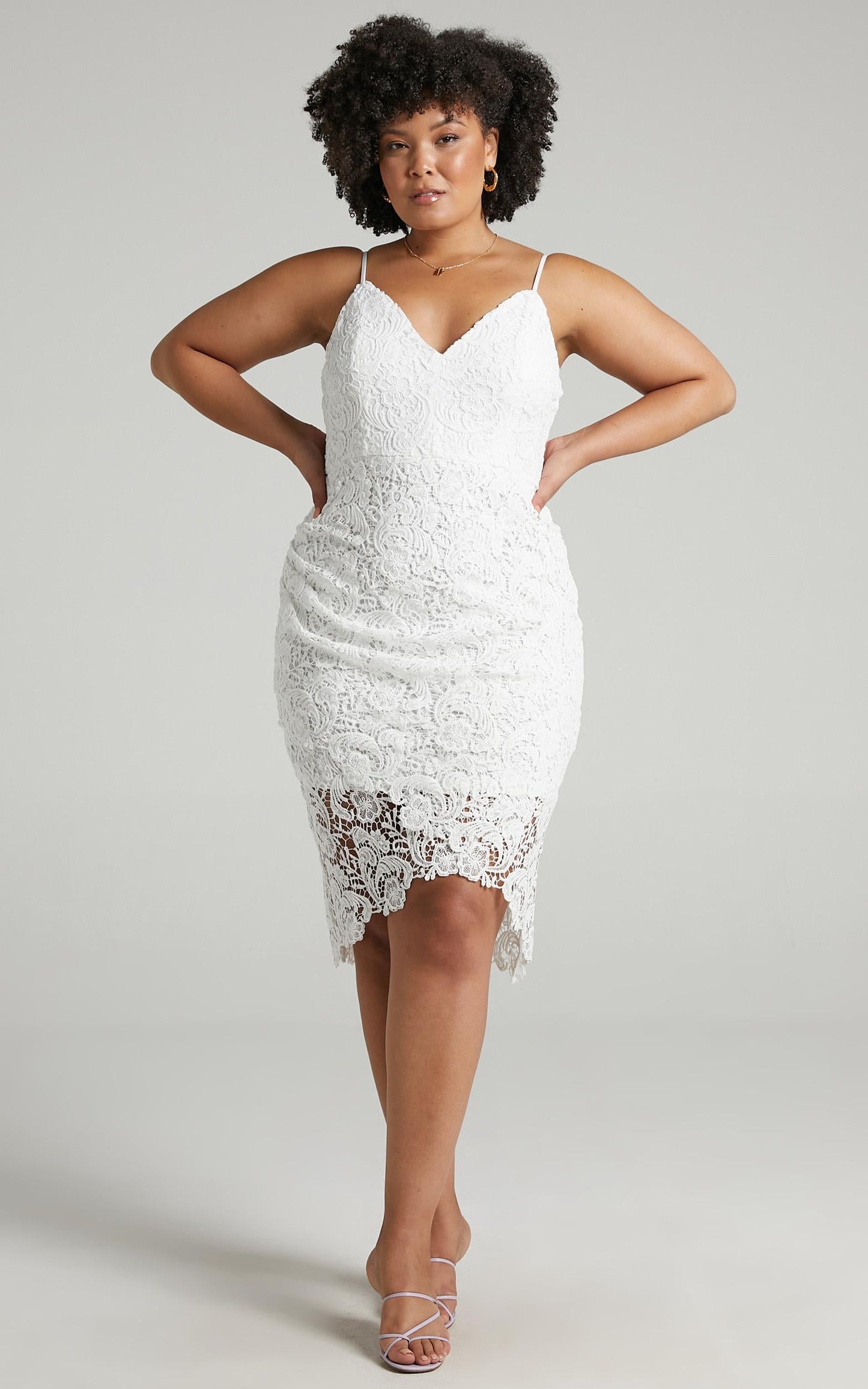 Typical Lover Dress in White Lace