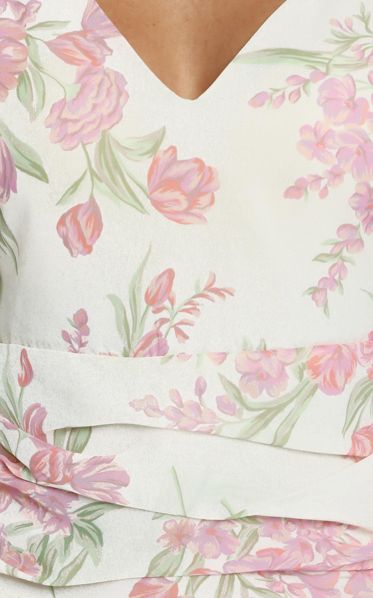 Ukie Dress in Cream Floral