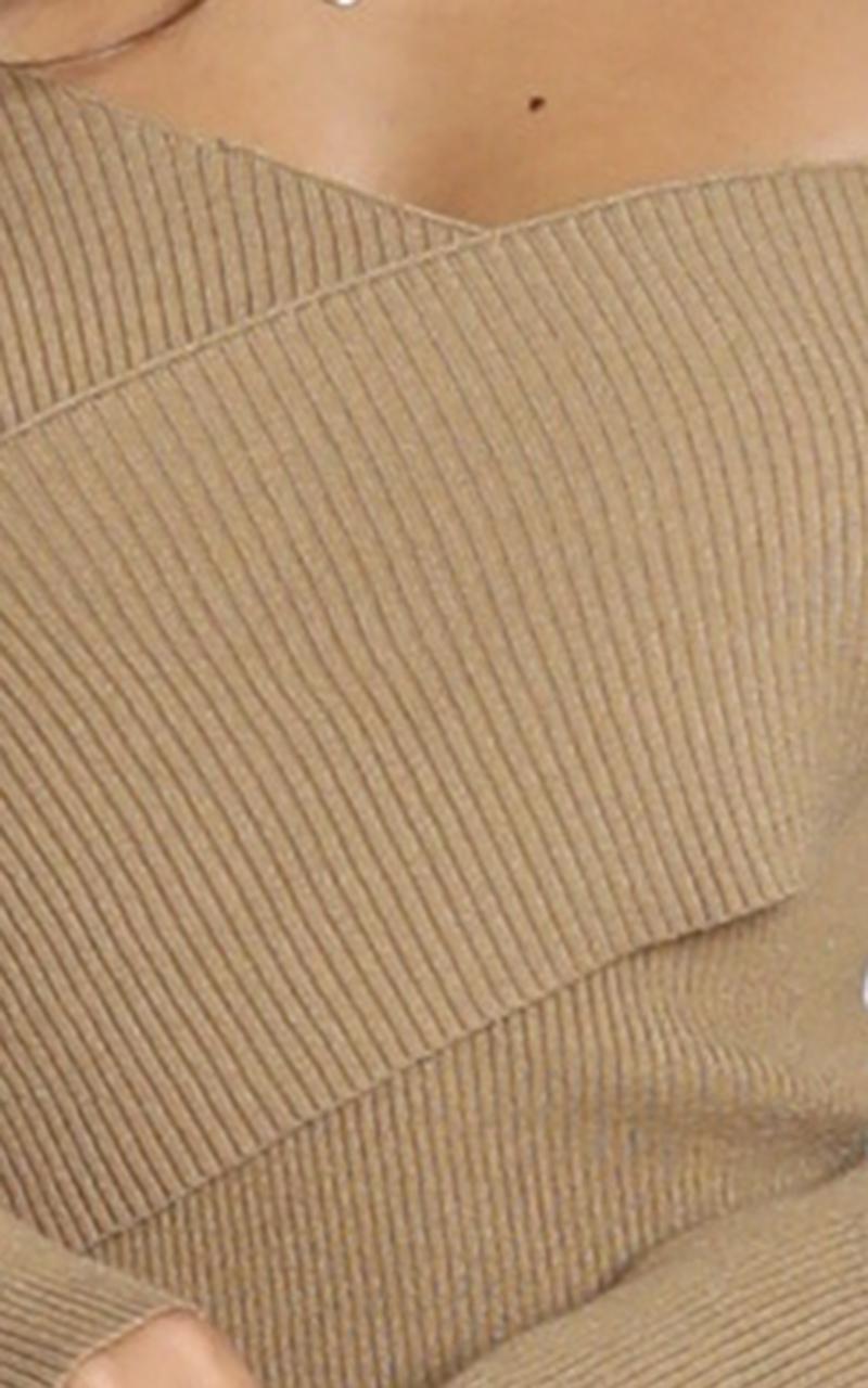 Unlocked Knit Dress in Camel