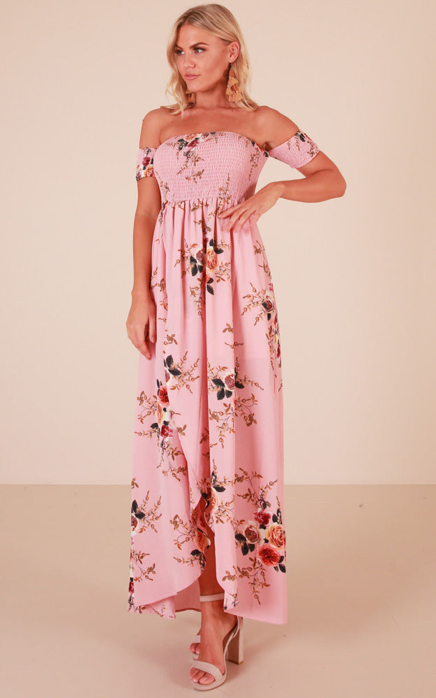 Lovestruck Maxi Dress in Pink Floral