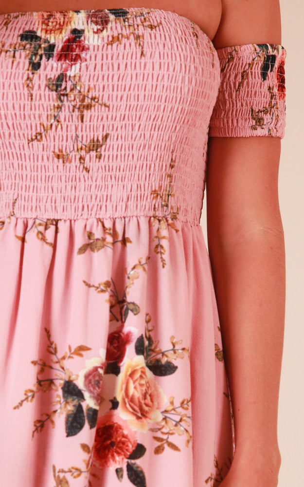 Lovestruck Maxi Dress in Pink Floral