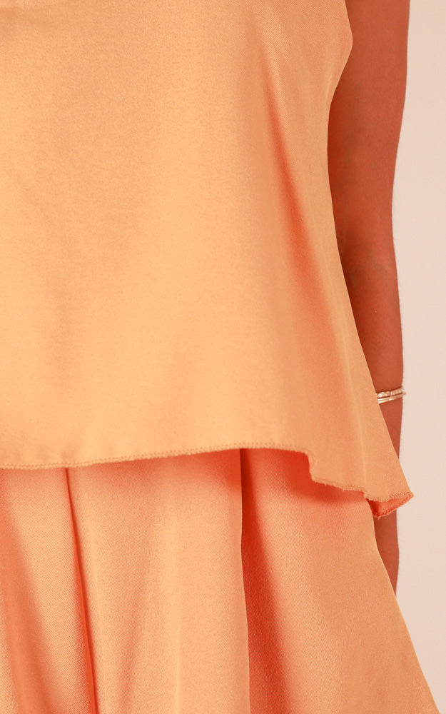 Out Of Luck Playsuit In Mustard