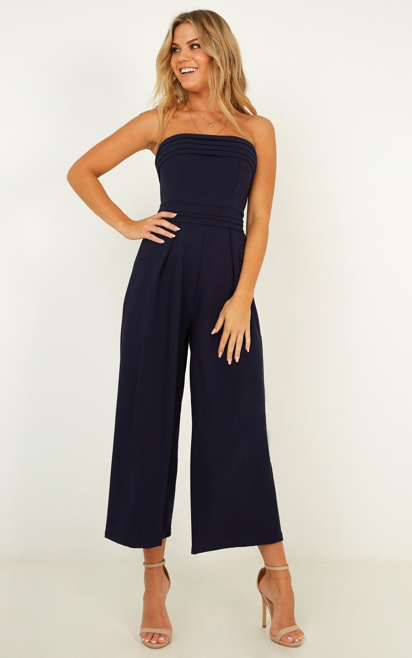 Up Ahead Jumpsuit In Navy