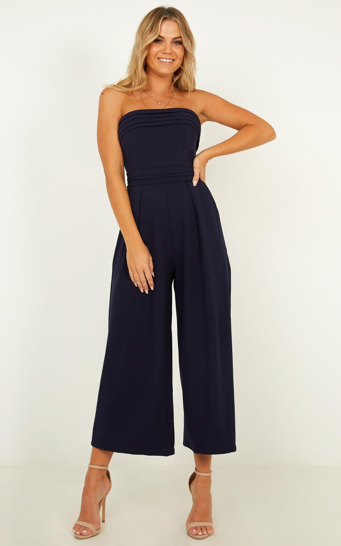 Up Ahead Jumpsuit In Navy
