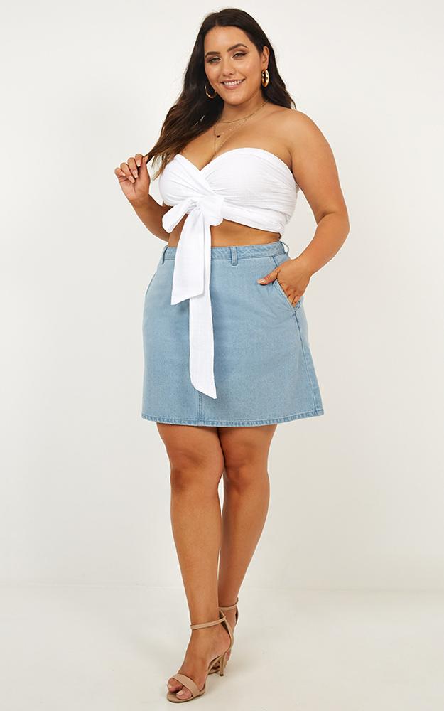 Up And Down Top In White