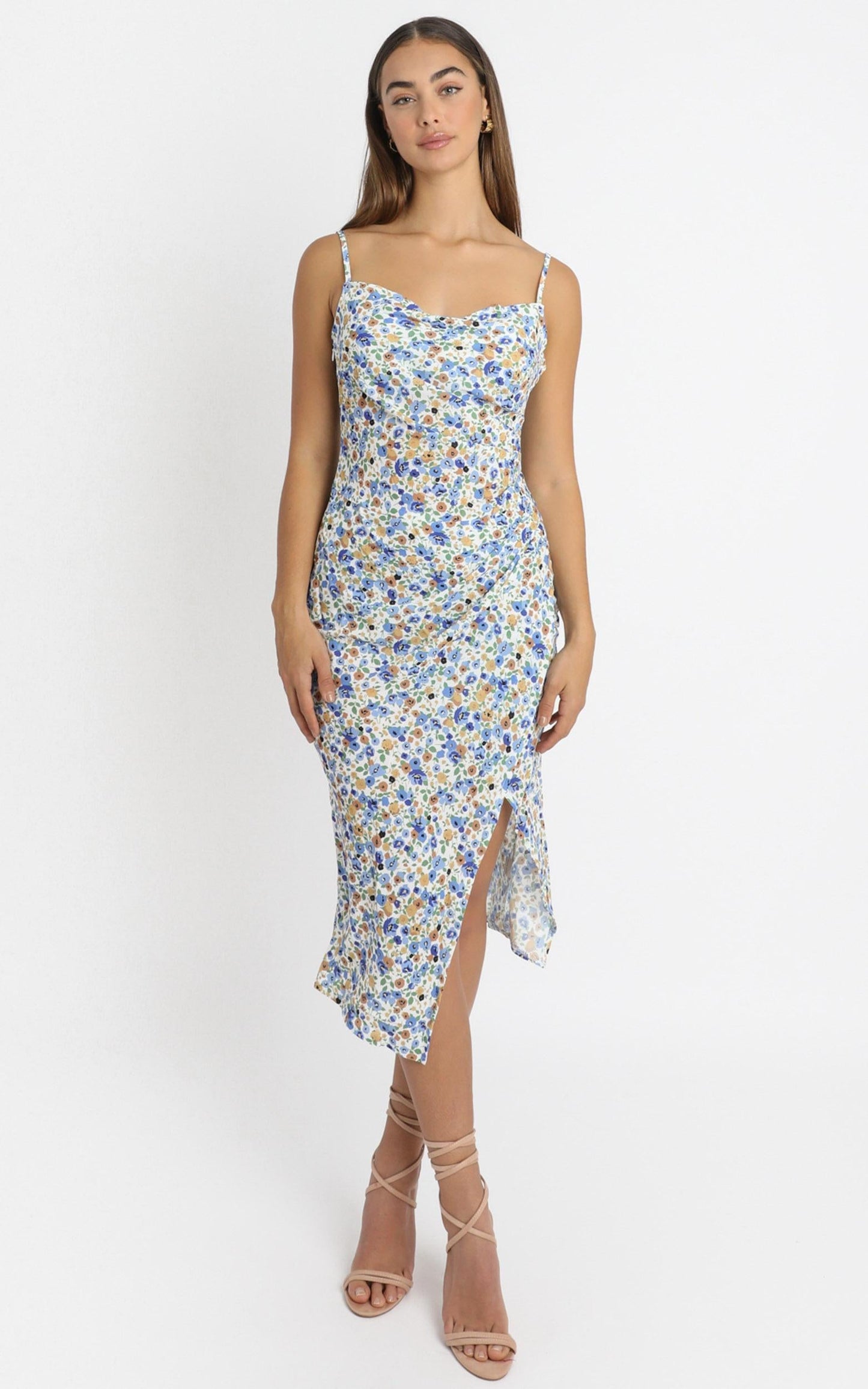 Give Your All dress In Blue Floral
