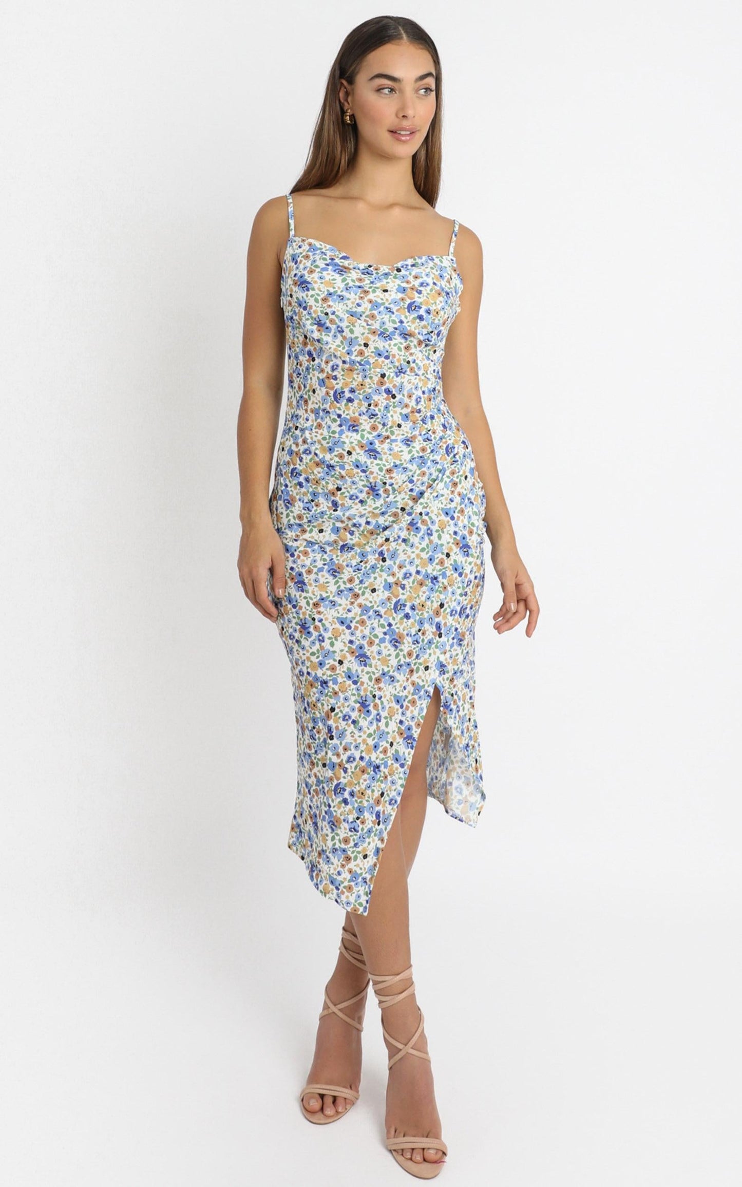 Give Your All dress In Blue Floral