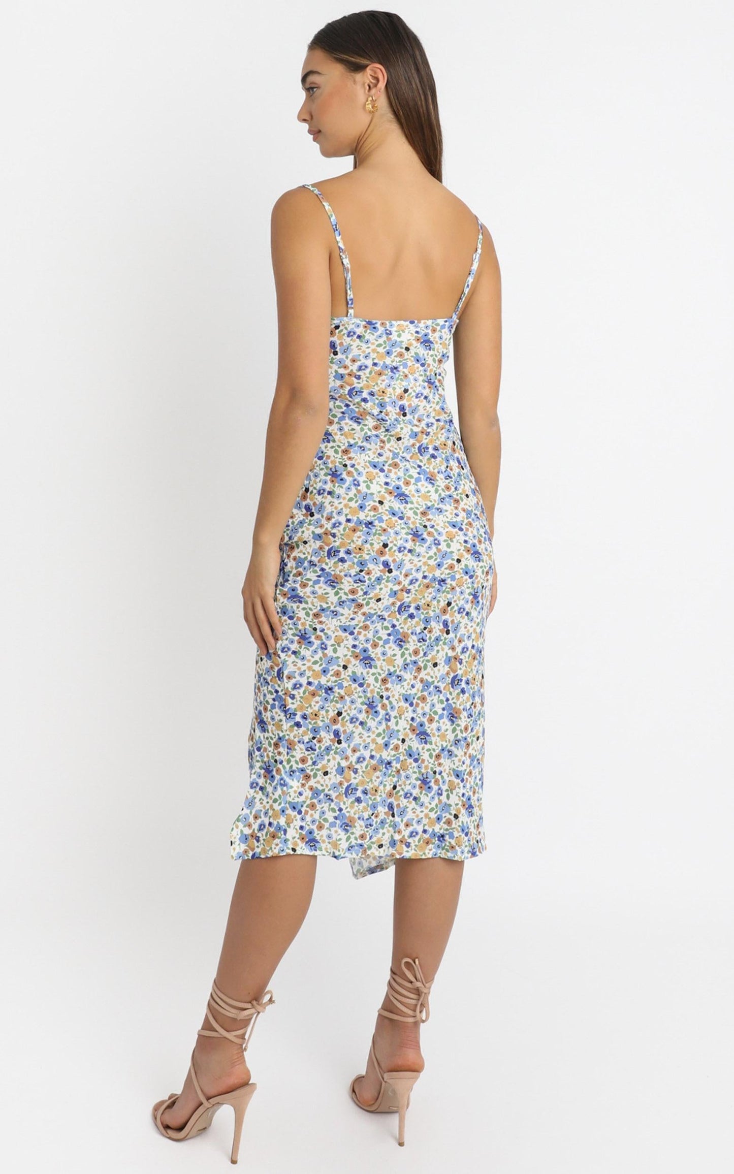 Give Your All dress In Blue Floral