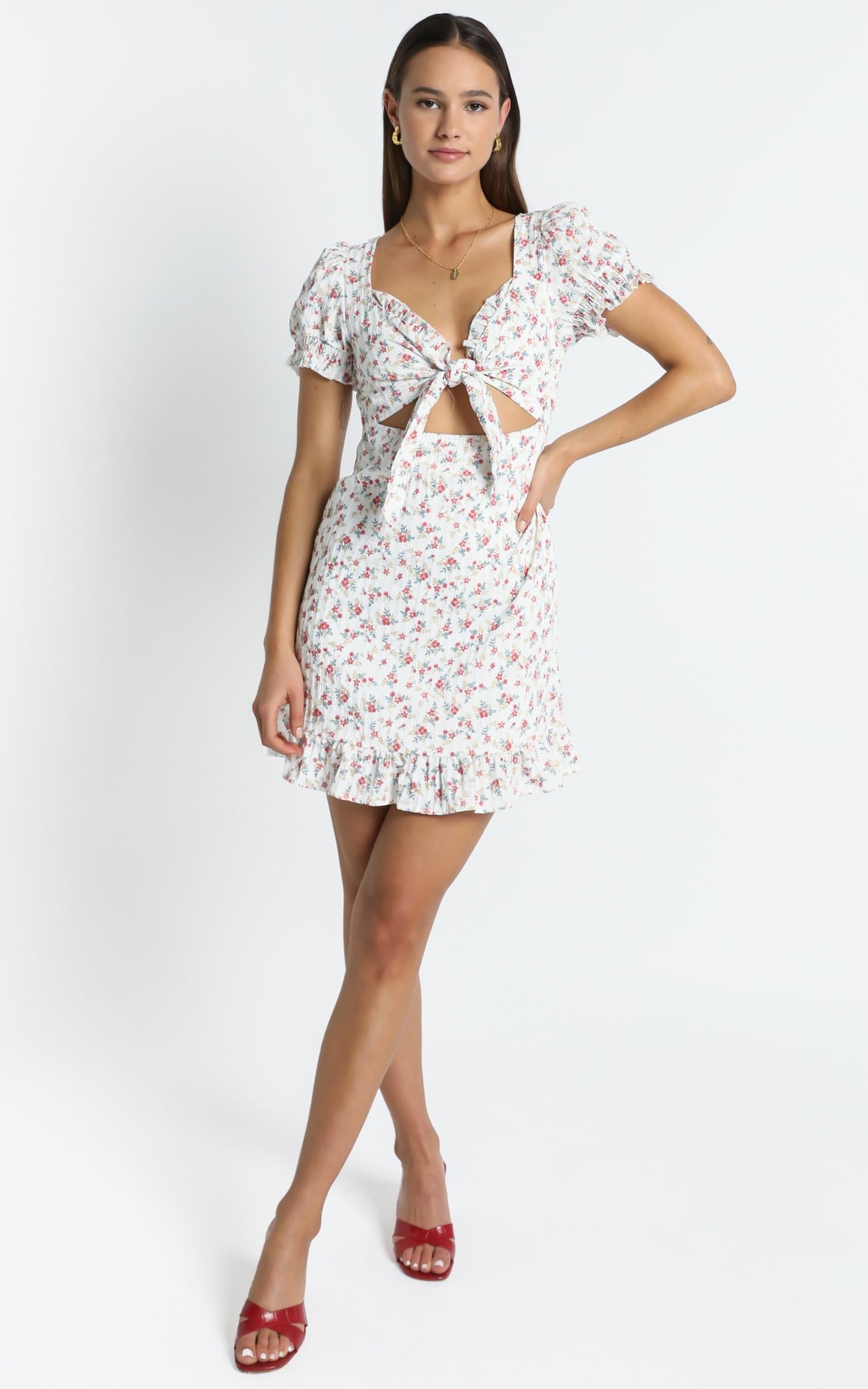 Tennessee Dress in White Floral