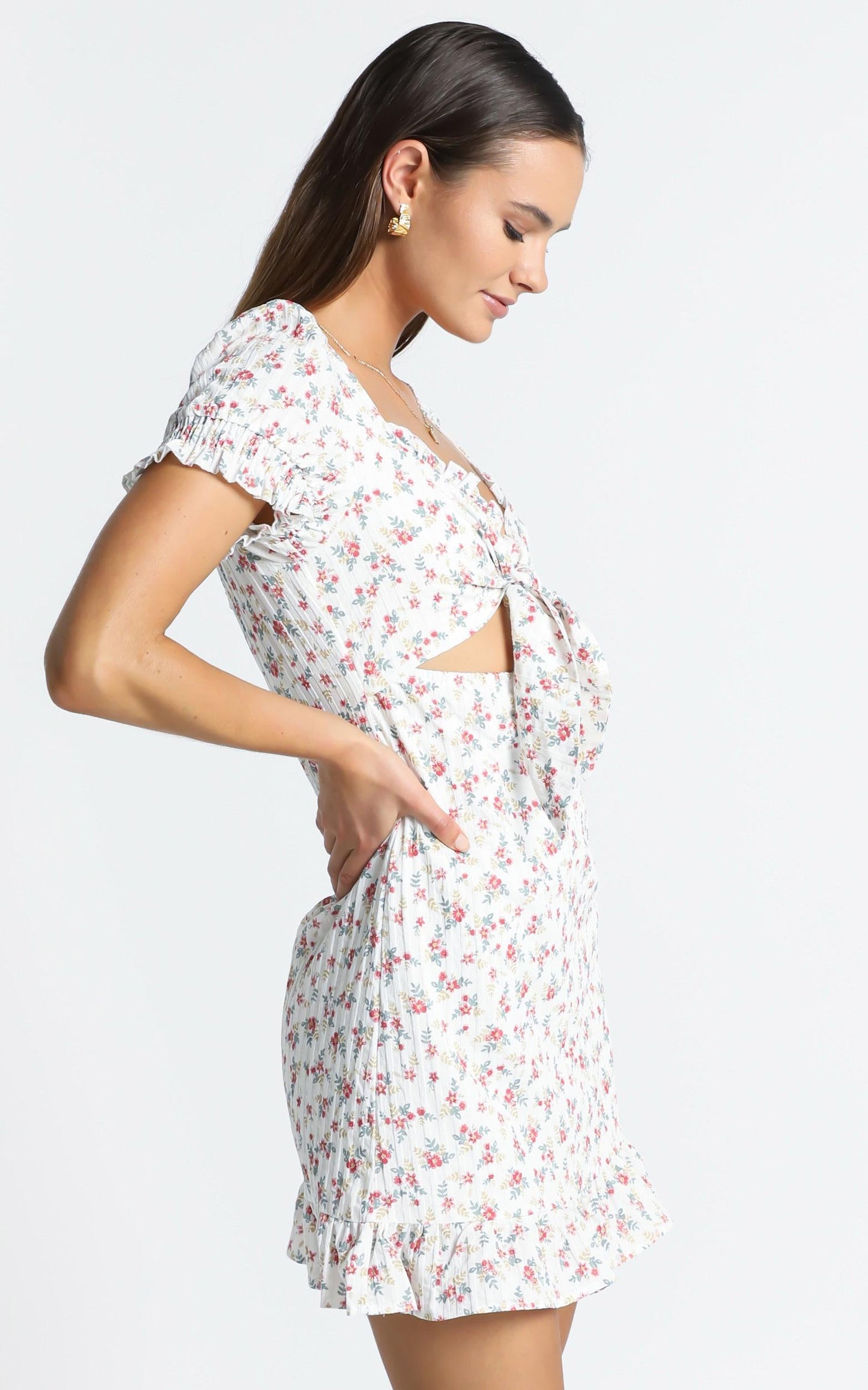 Tennessee Dress in White Floral