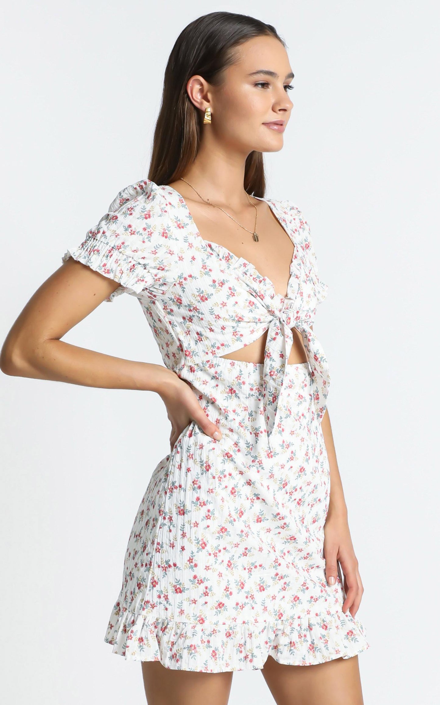 Tennessee Dress in White Floral