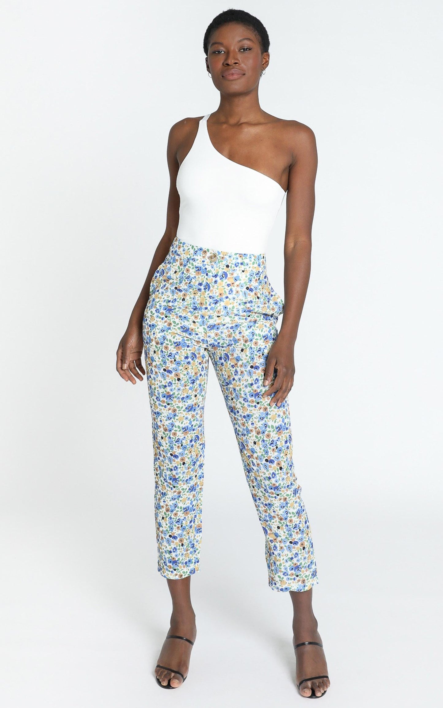 Travelled Many Miles Pants In Blue Floral