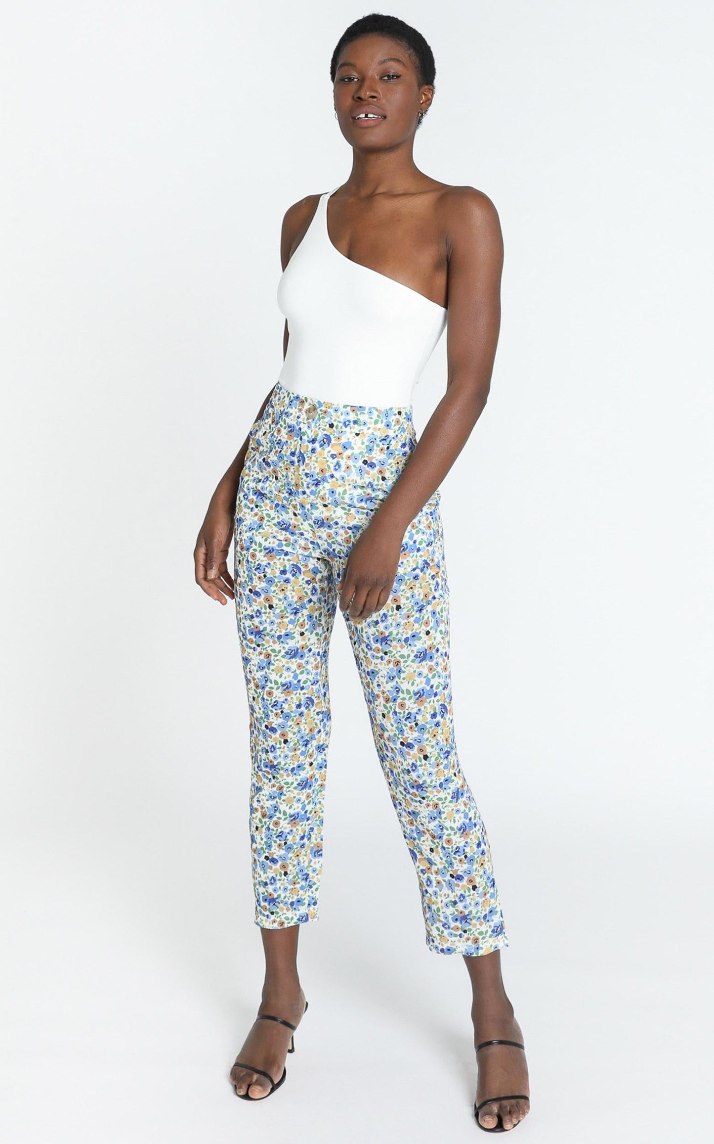 Travelled Many Miles Pants In Blue Floral