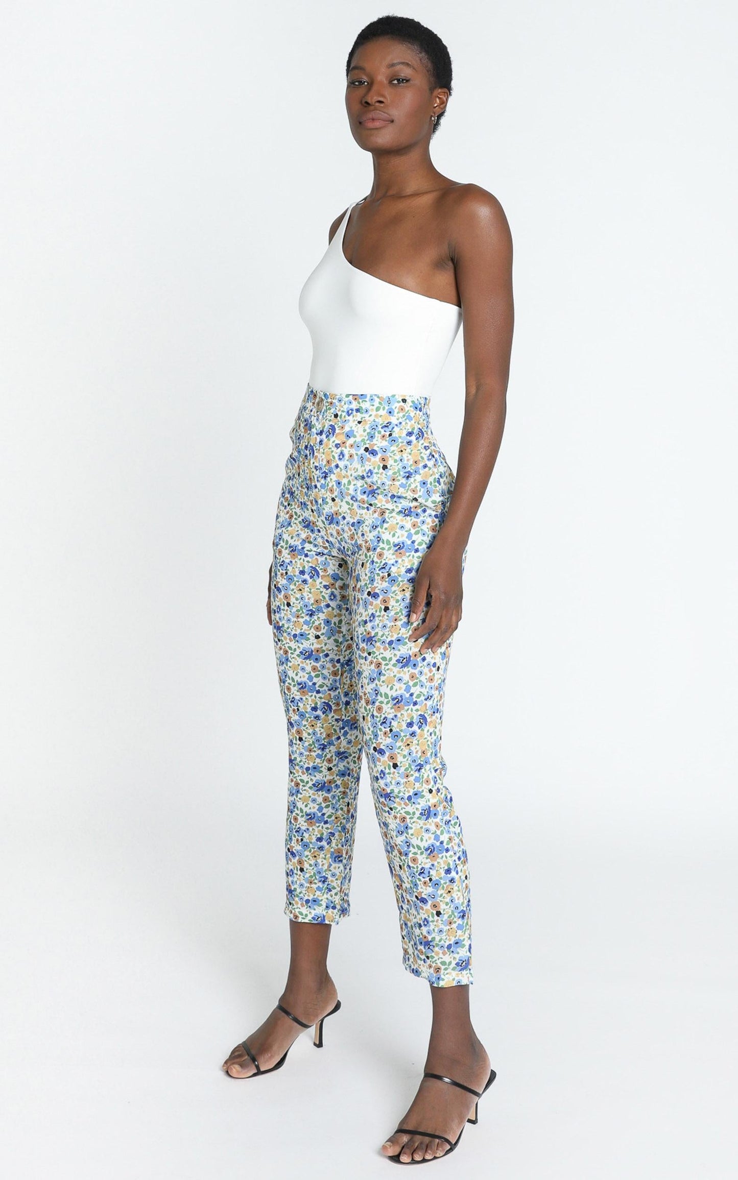 Travelled Many Miles Pants In Blue Floral