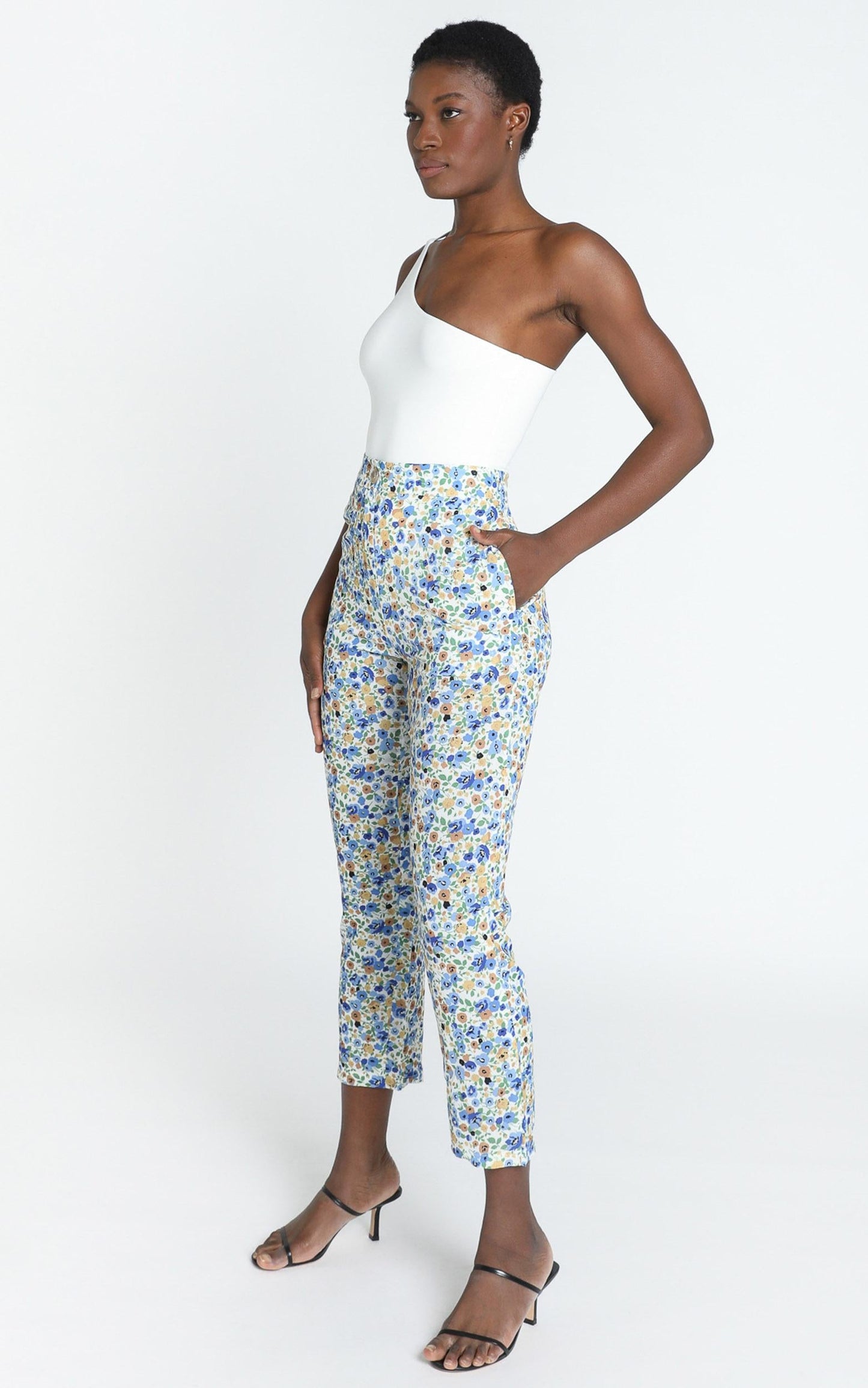 Travelled Many Miles Pants In Blue Floral