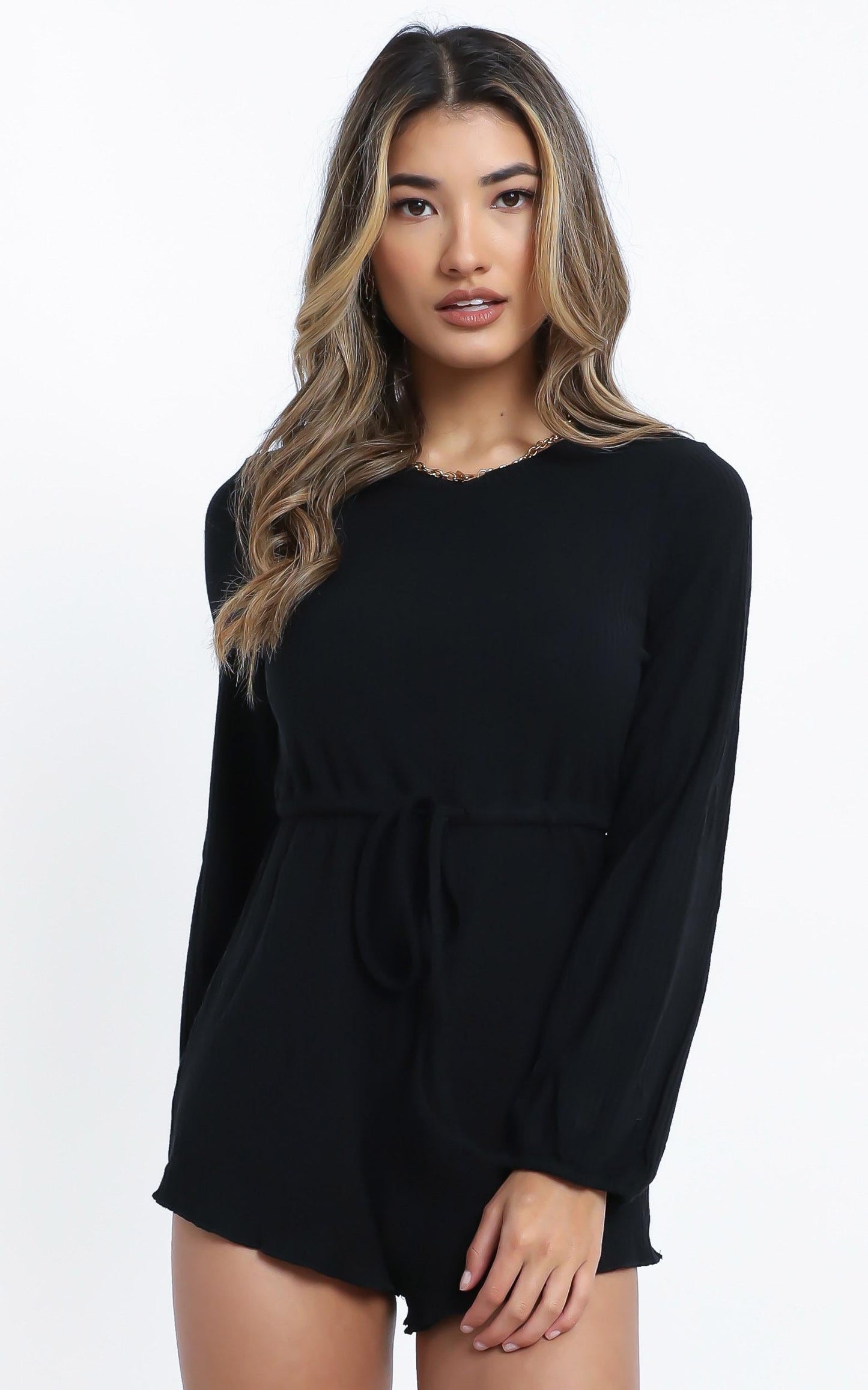 Aleandra Playsuit in Black