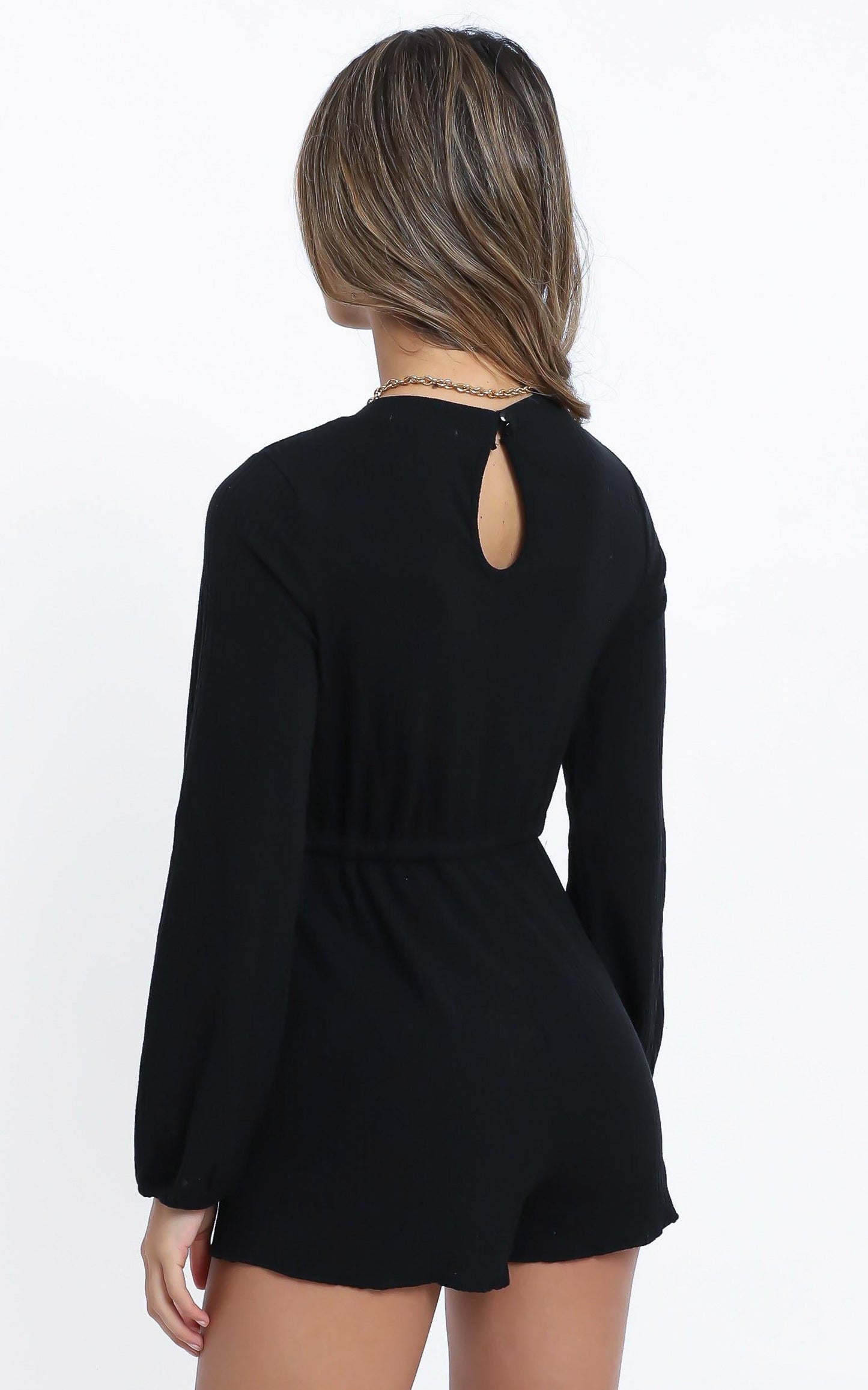 Aleandra Playsuit in Black
