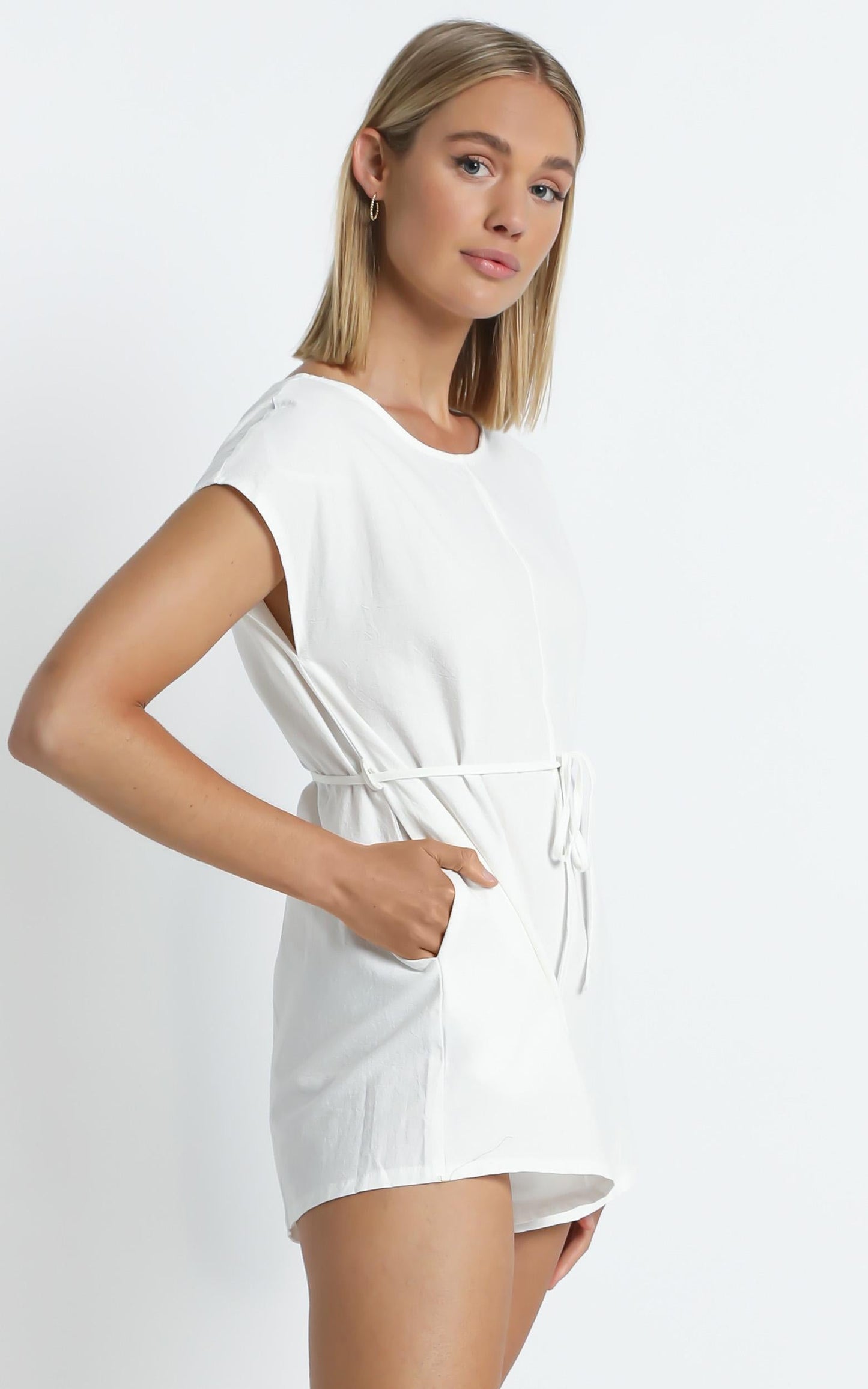 Wisconsin Playsuit in White