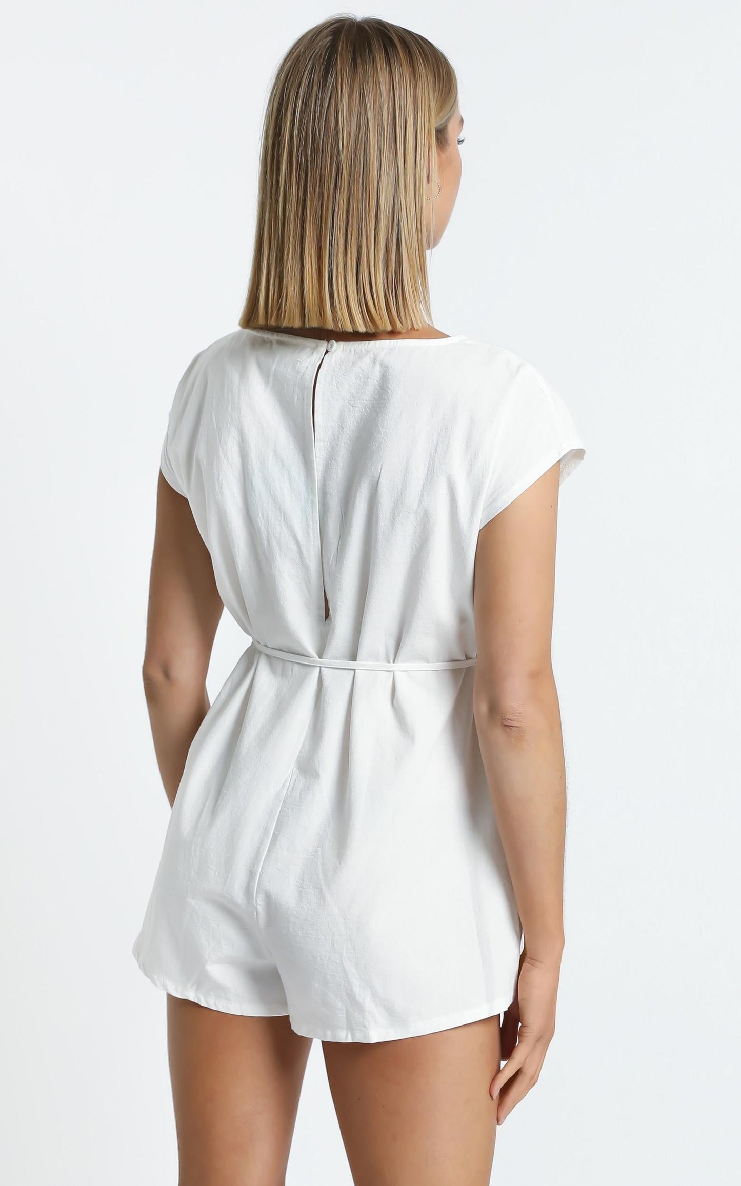 Wisconsin Playsuit in White