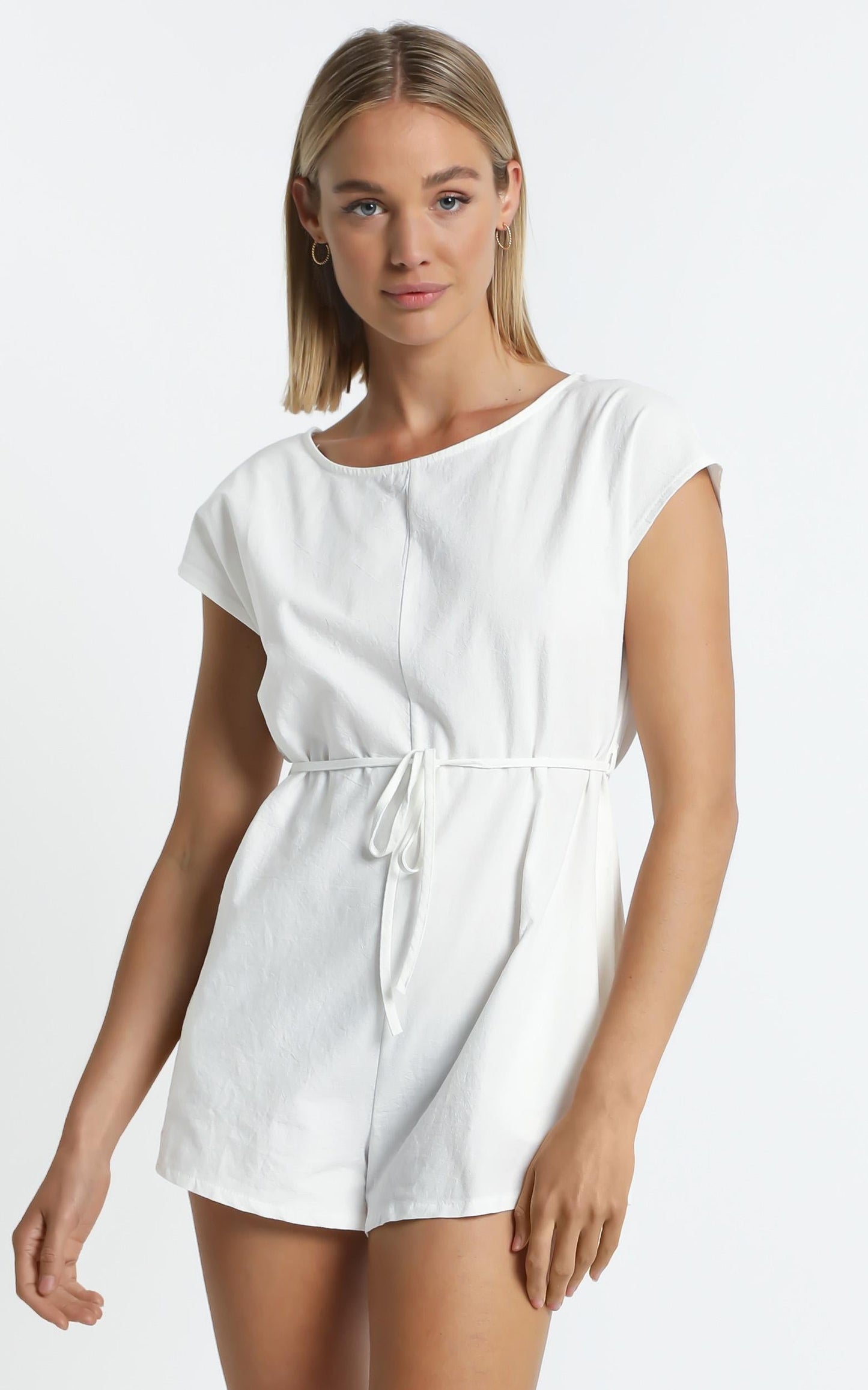 Wisconsin Playsuit in White