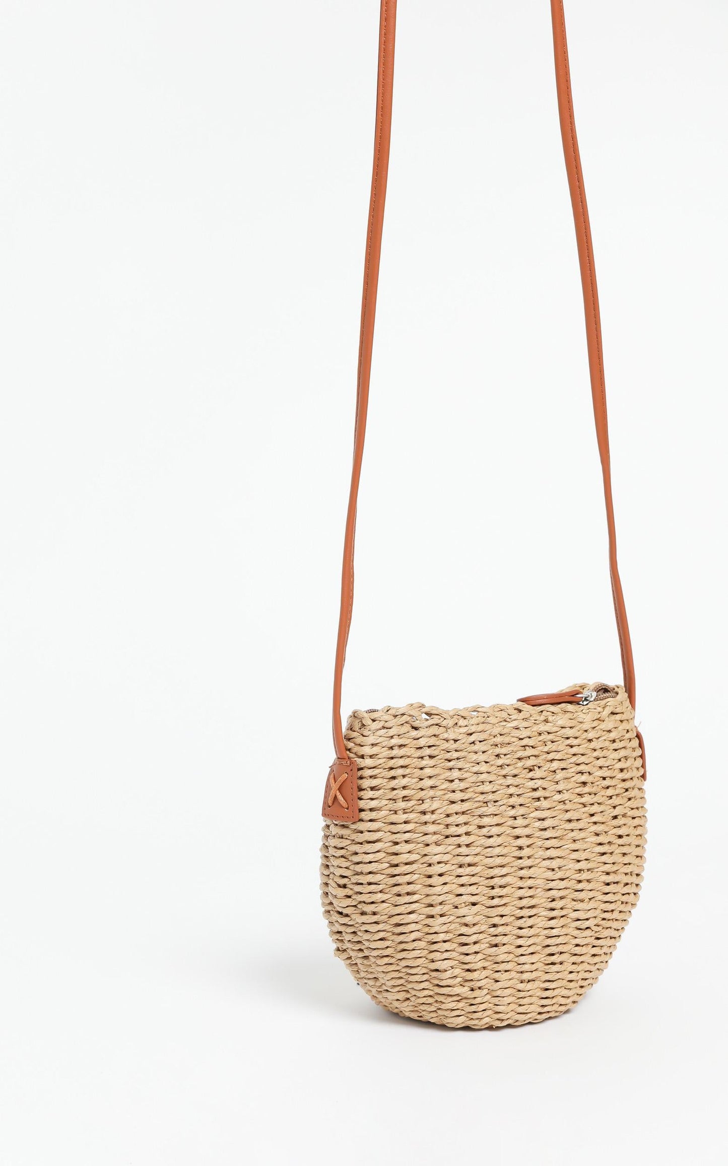 Valente Bag in Brown Straw