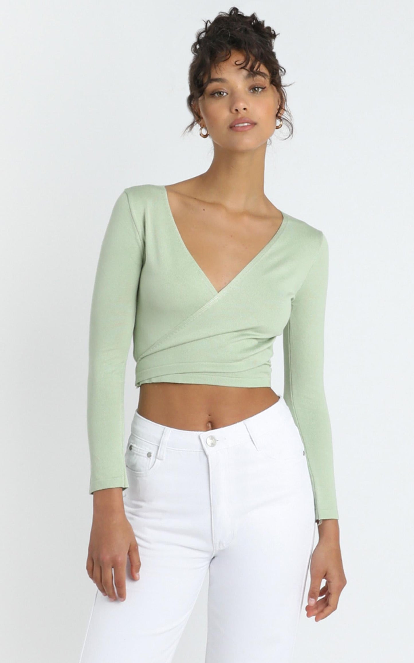 Vaughn Knit Top in Sage