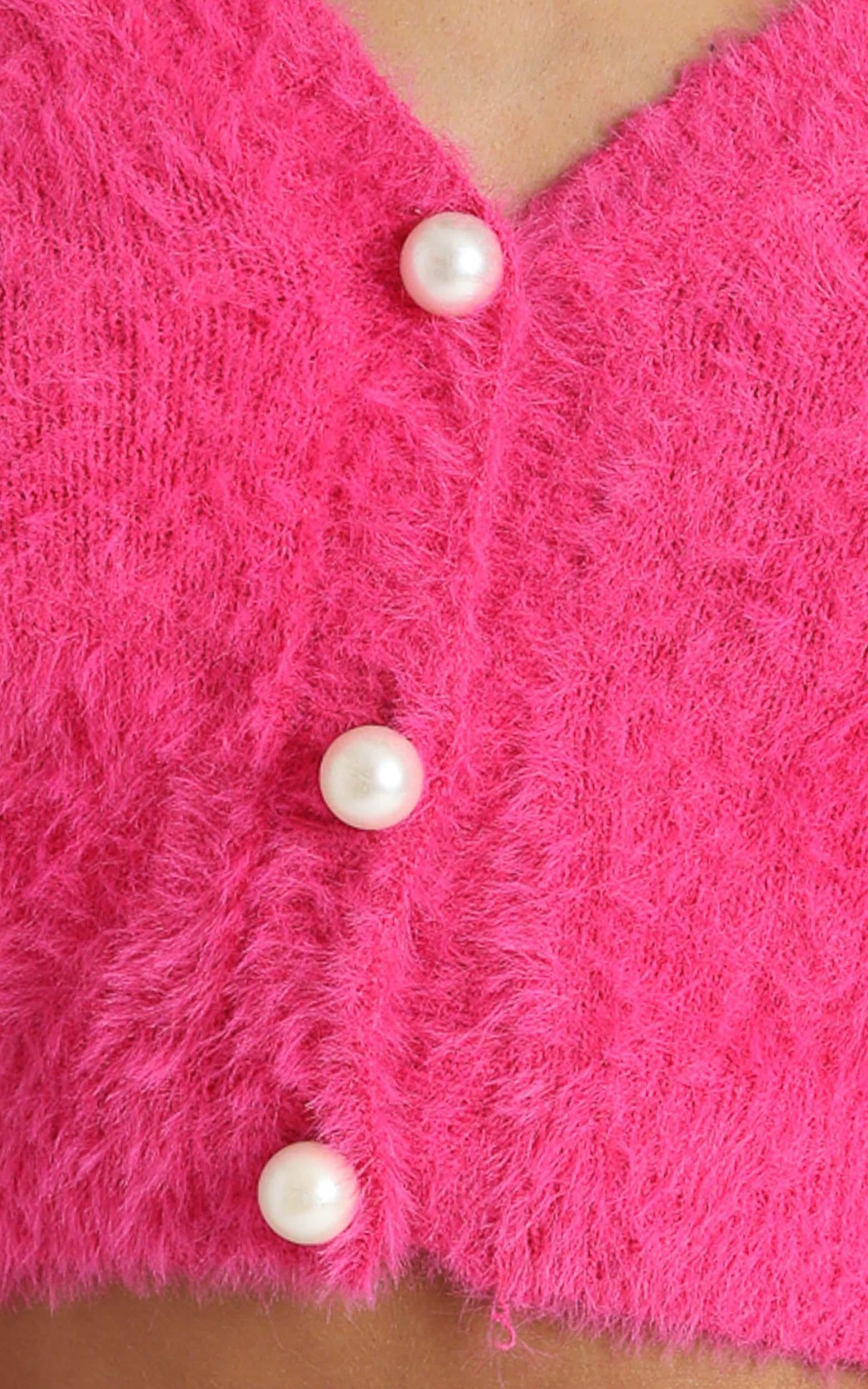 Vegas Baby Cardigan in Hot Pink