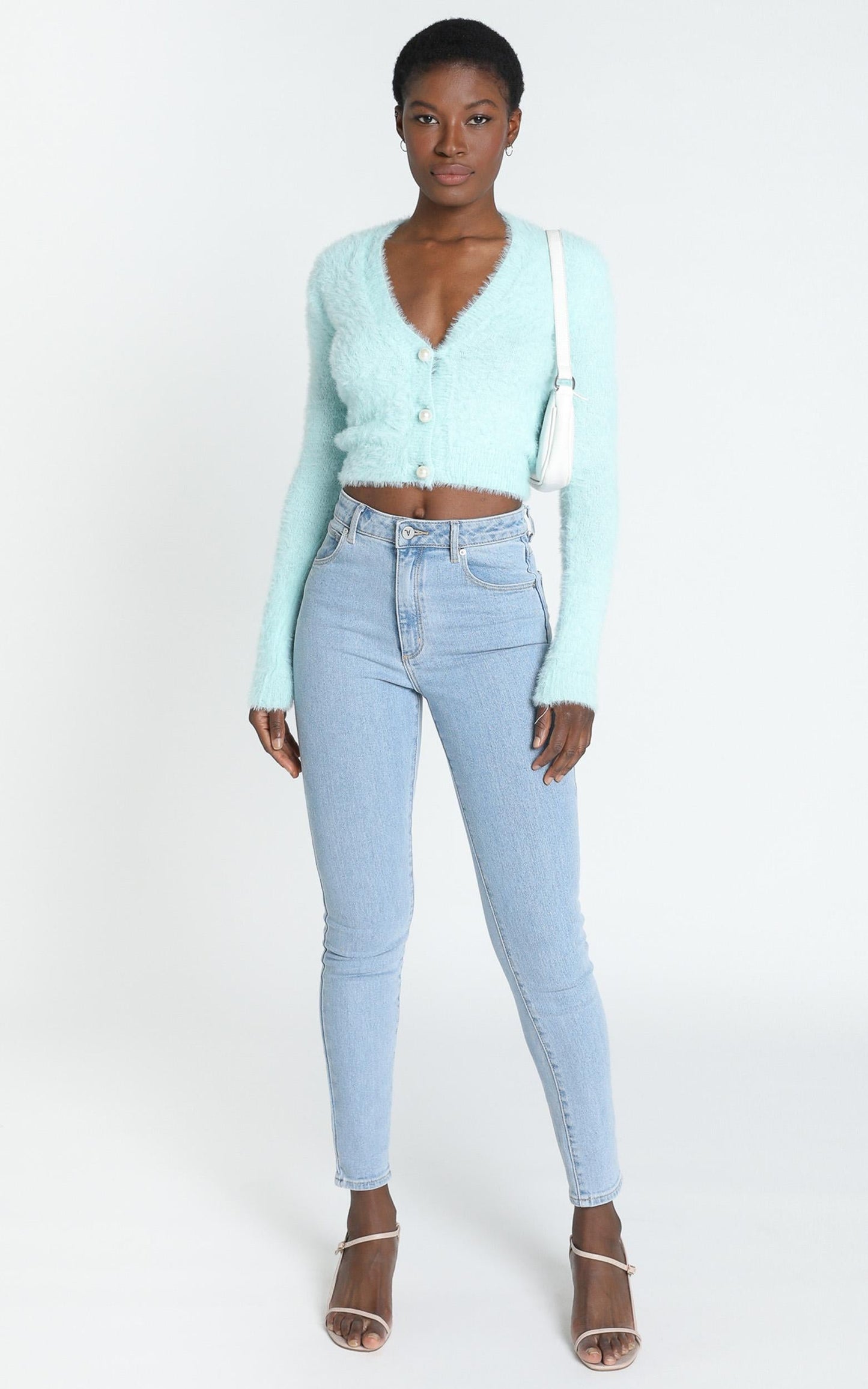 Vegas Baby Cardigan in Ice Blue