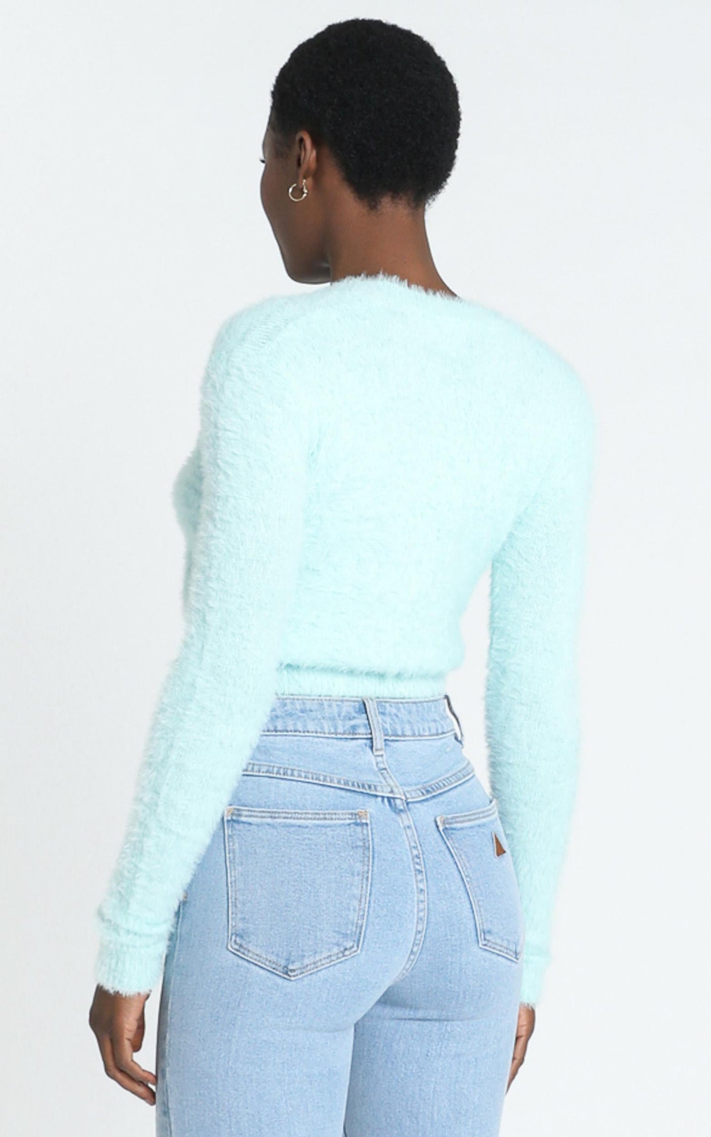 Vegas Baby Cardigan in Ice Blue