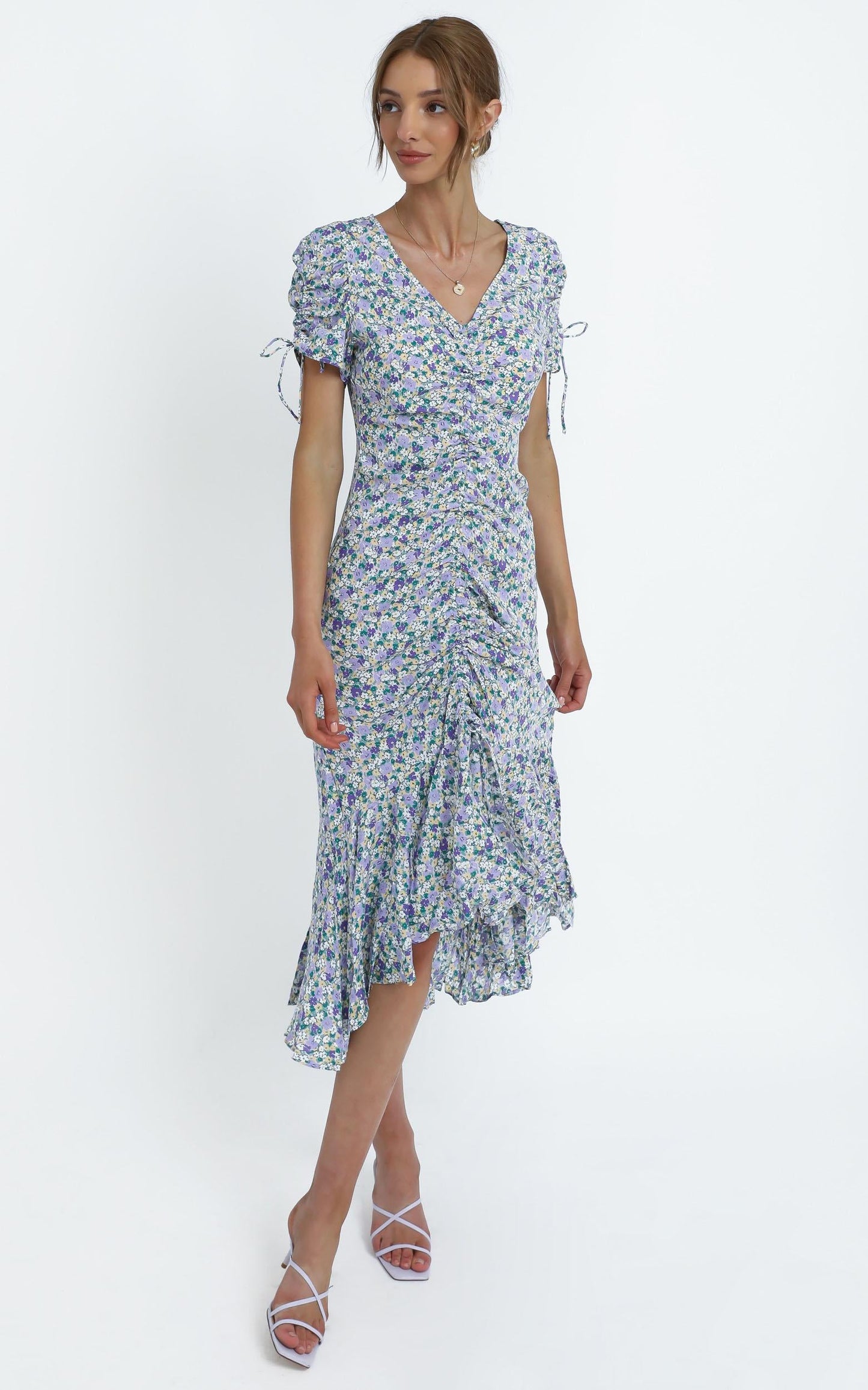Vienna Dress in Blue Floral
