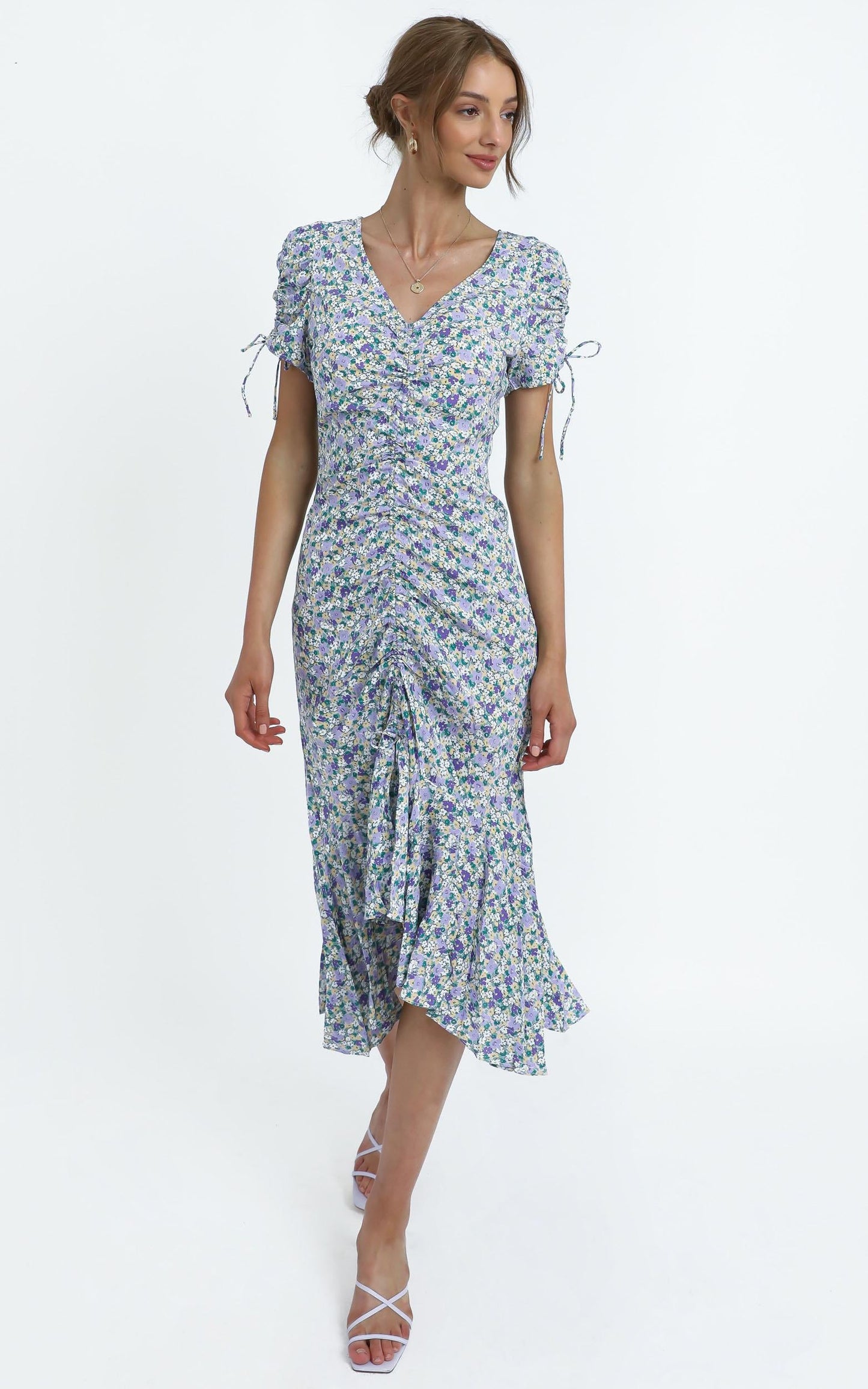 Vienna Dress in Blue Floral