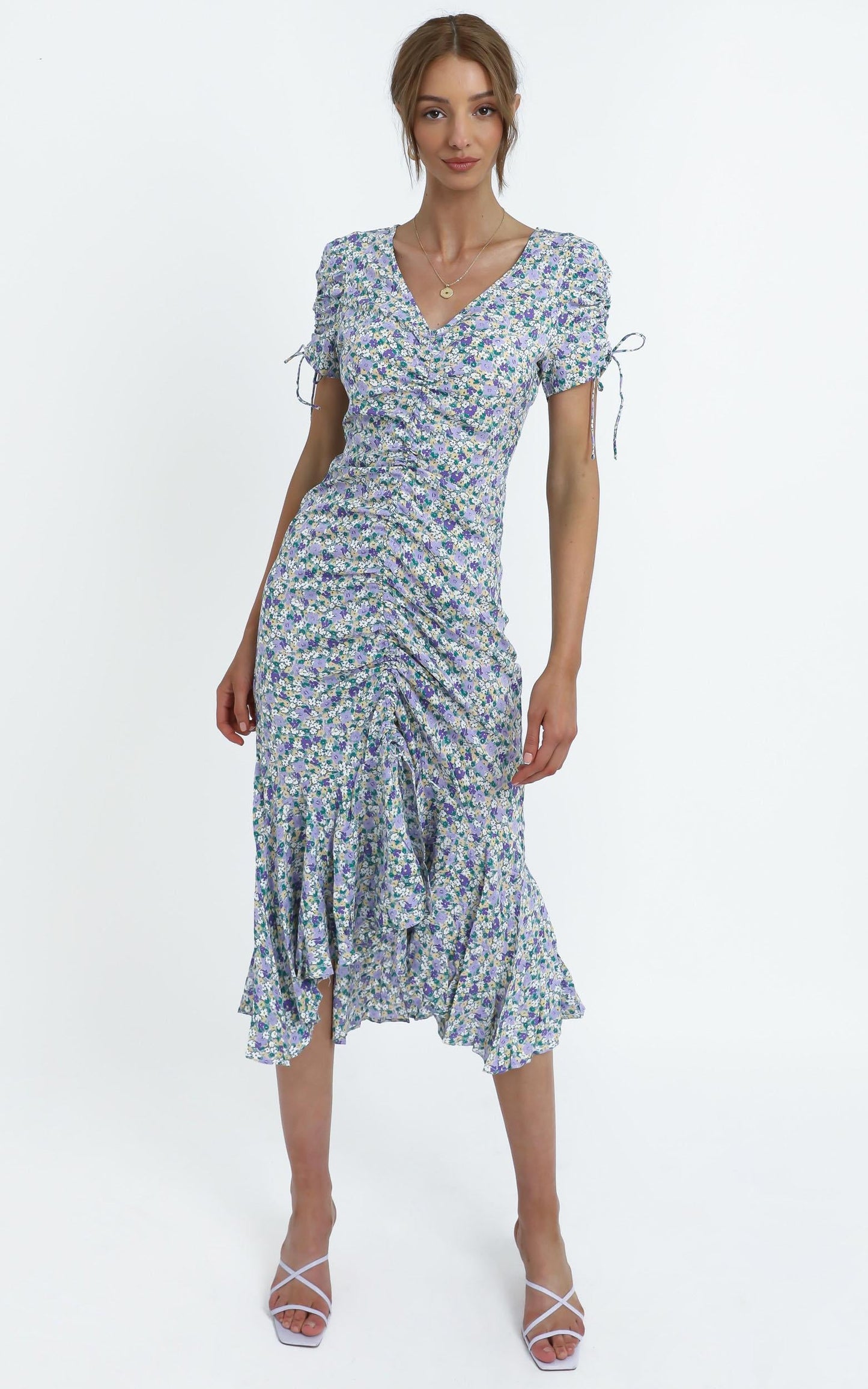 Vienna Dress in Blue Floral